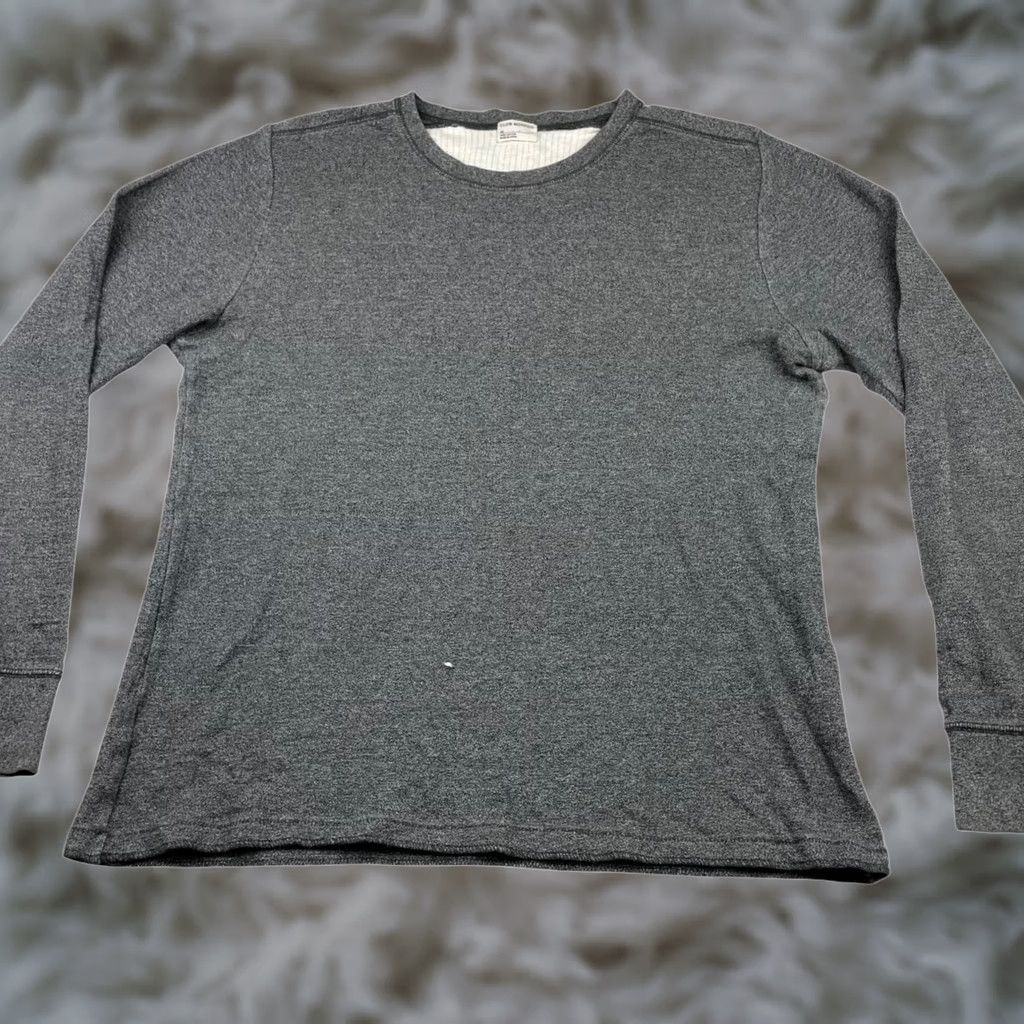 Club Monaco Club Monaco Men's 100% Cotton Crewneck Pullover Sweater Gray M Regular Long Sleeve Crew Neck Vintage No Knit Merchant? Size US M / EU 48-50 / 2 - 1 Thumbnail