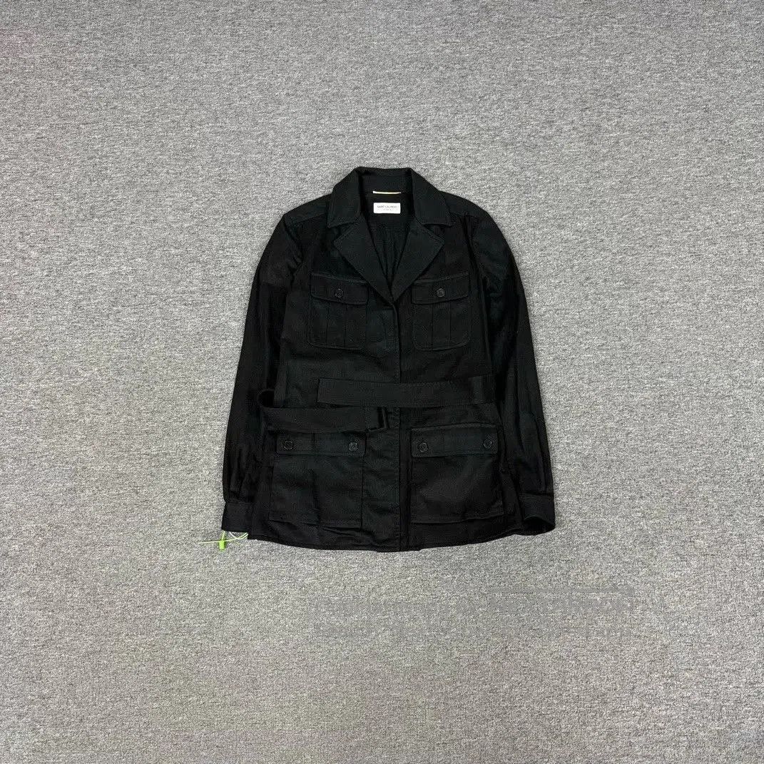 Yves Saint Laurent YSL Black Safari Utility Jacket. Size S / US 4 / IT 40 - 3 Thumbnail