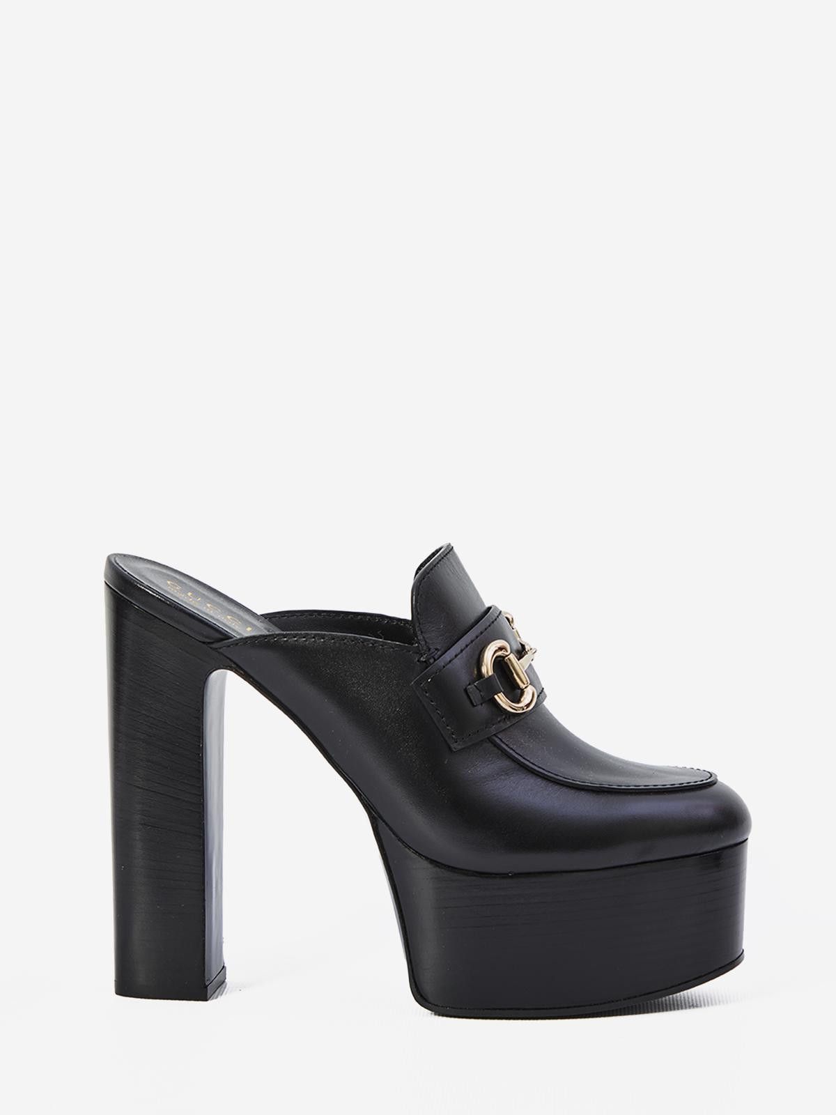 Gucci Horsebit Platform Mules