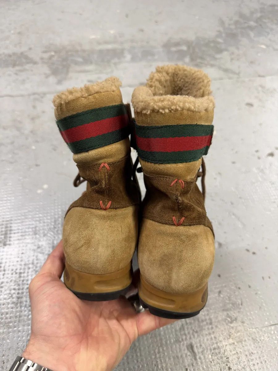 Gucci 2000s Gucci Beige & Brown Shearling Boots Size US 8.5 / EU 41-42 - 7 Thumbnail