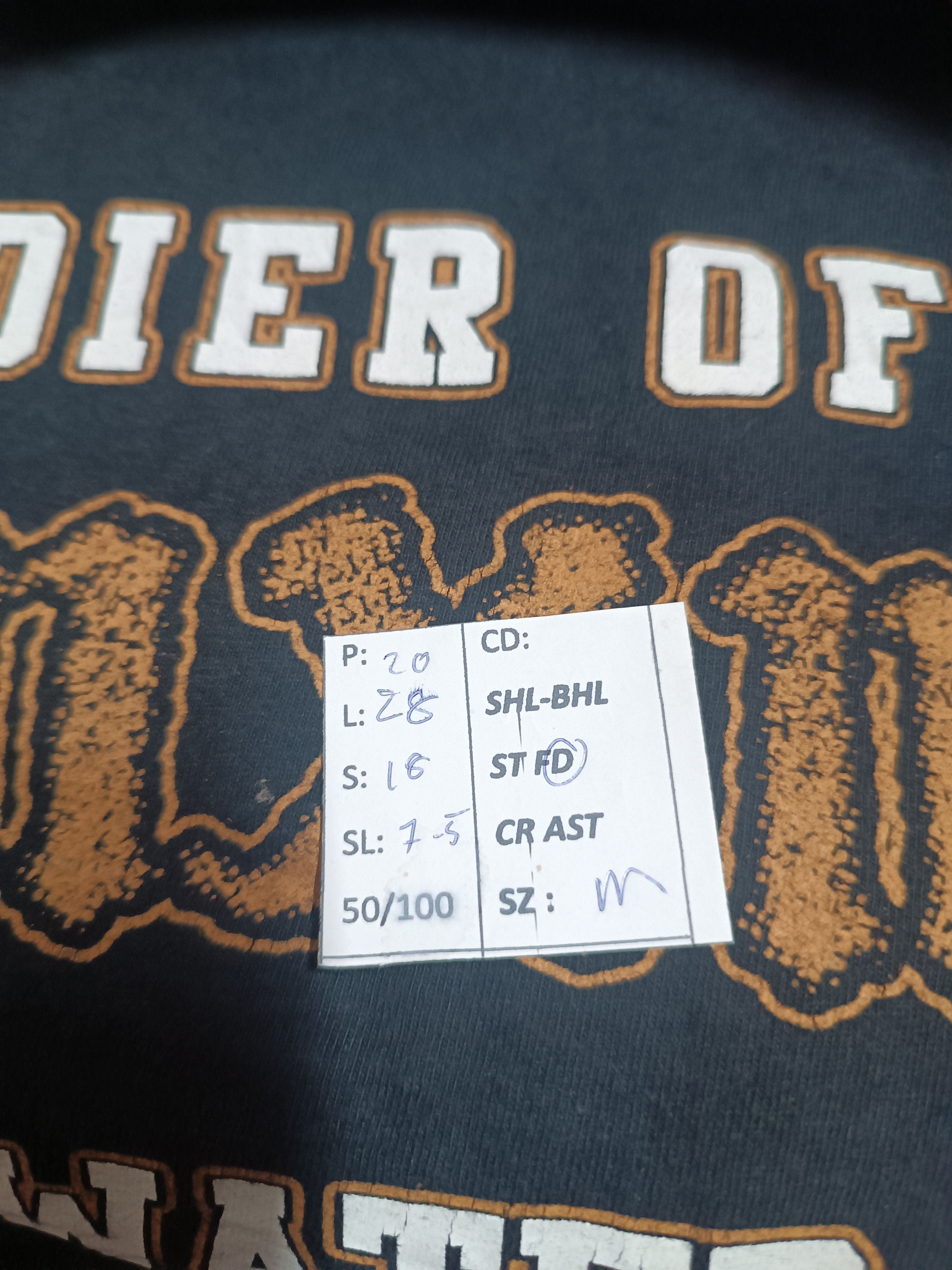 Band Tees VINTAGE SOLDIER OF THE COLD WATER PUNK HARDCORE EDGE Size US M / EU 48-50 / 2 - 21 Thumbnail