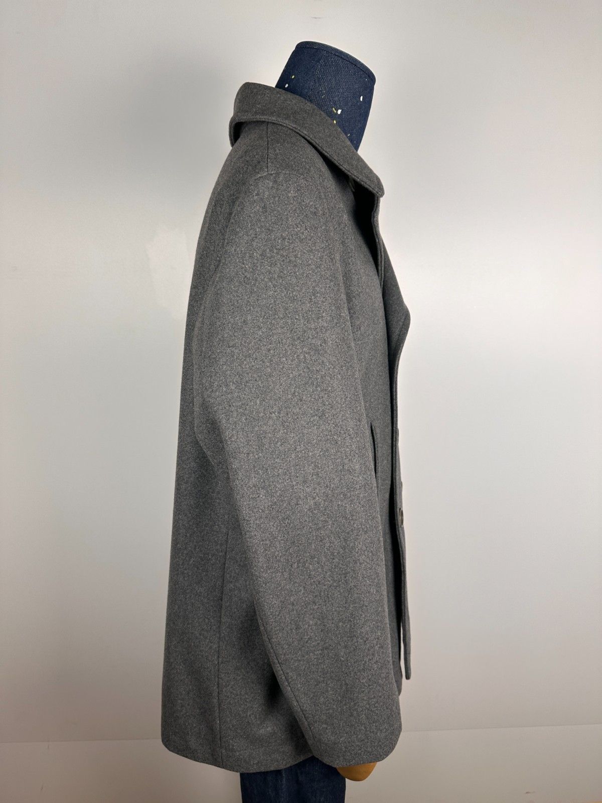 Lacoste Lacoste Wool Double Breasted Coat Grey Mens Size XL Size US XL / EU 56 / 4 - 6 Thumbnail
