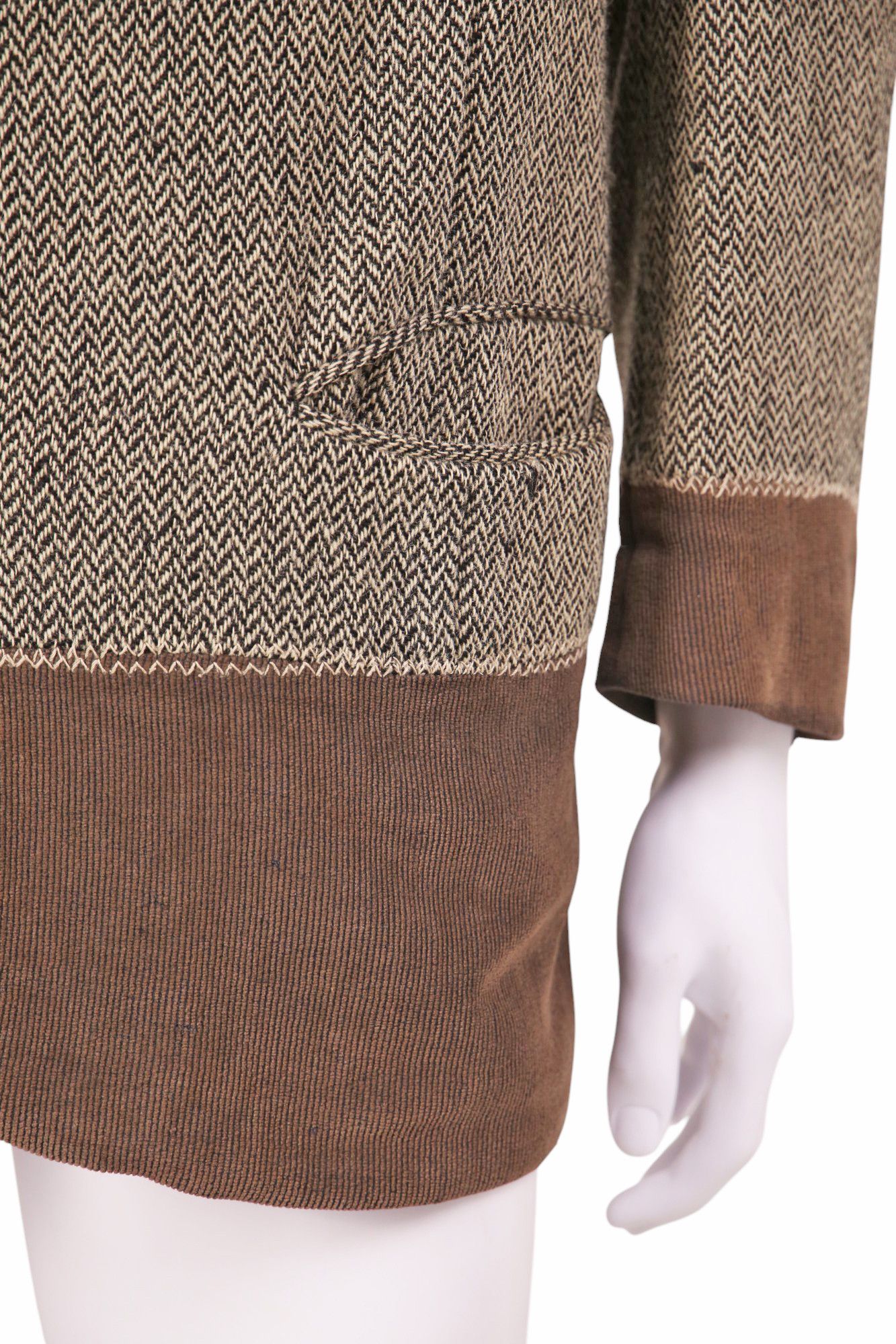 Dirk Bikkembergs 1990's - Wool Harringbone Grey Blazer Size 48R - 6 Thumbnail