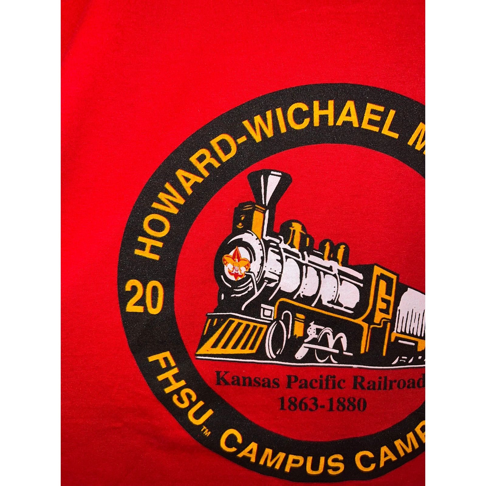 Fruit Of The Loom Vintage Train Shirt Howard Wichael Memorial FHSU 2001 Tee XL Size US XL / EU 56 / 4 - 2 Thumbnail