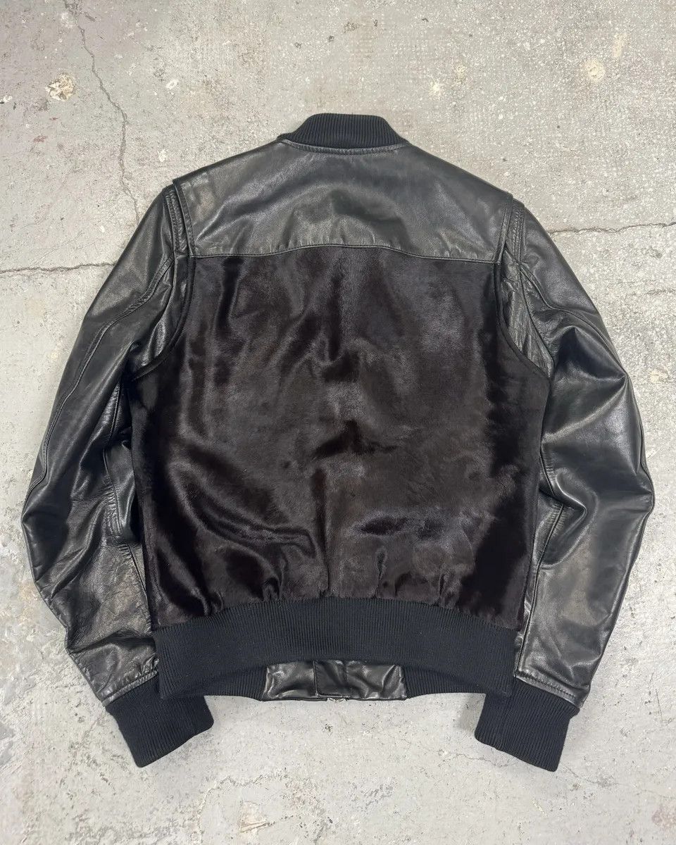Dsquared2 SS2013 Dsquared2 Black & Brown Pony Hair Leather Alpha Jacket Size US S / EU 44-46 / 1 - 5 Thumbnail