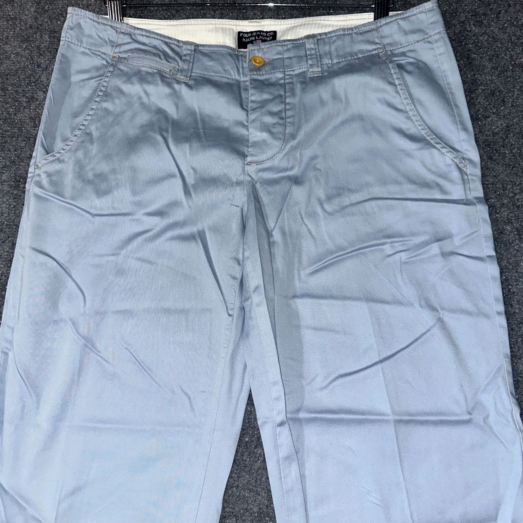Polo Ralph Lauren Polo Jeans Co Ralph Lauren Pants Womens 8 Blue Cotton Stretch Crop Straight Size 30" / US 8 / IT 44 - 3 Thumbnail