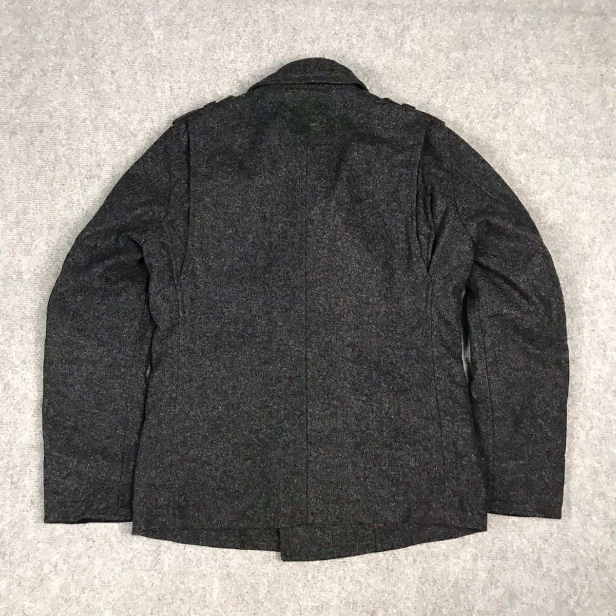 Japanese Brand × KMRii × Nicole Club NICOLE CLUB WOOL DOUBLE BUTTON DRAK GRAY JACKET Size US S / EU 44-46 / 1 - 6 Thumbnail
