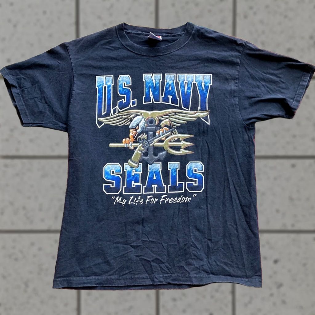 Propper VINTAGE Navy Seals T Shirt PROPPER Mens Size L Black USA Made Eagle Propper Shirt Size US L / EU 52-54 / 3 - 1 Thumbnail