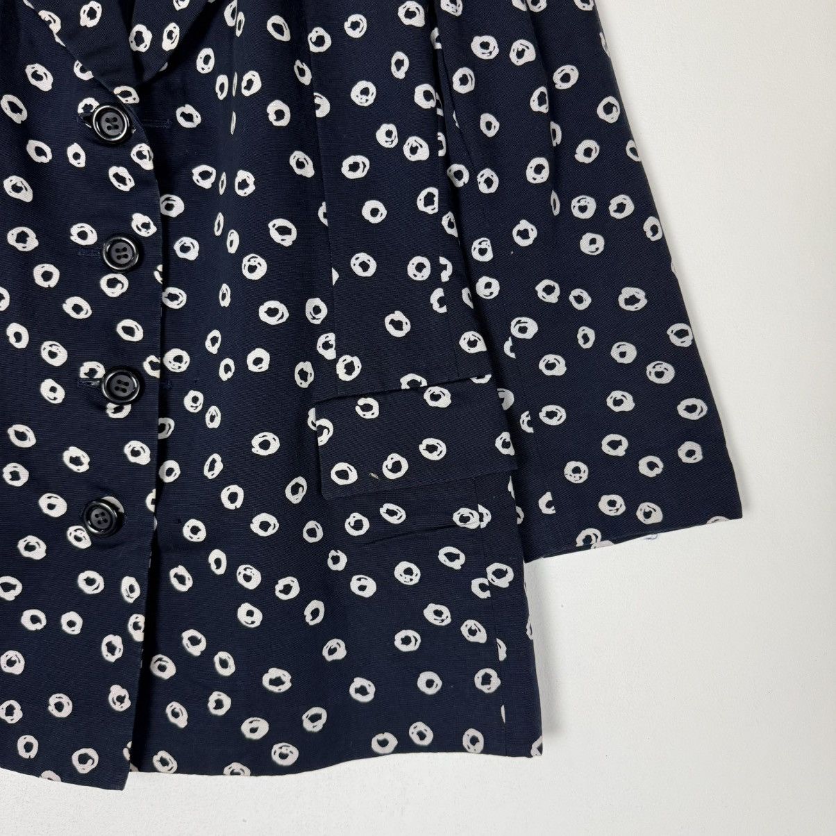 Yves Saint Laurent Yves Saint Laurent Polkadot Coat Size 36R - 3 Thumbnail