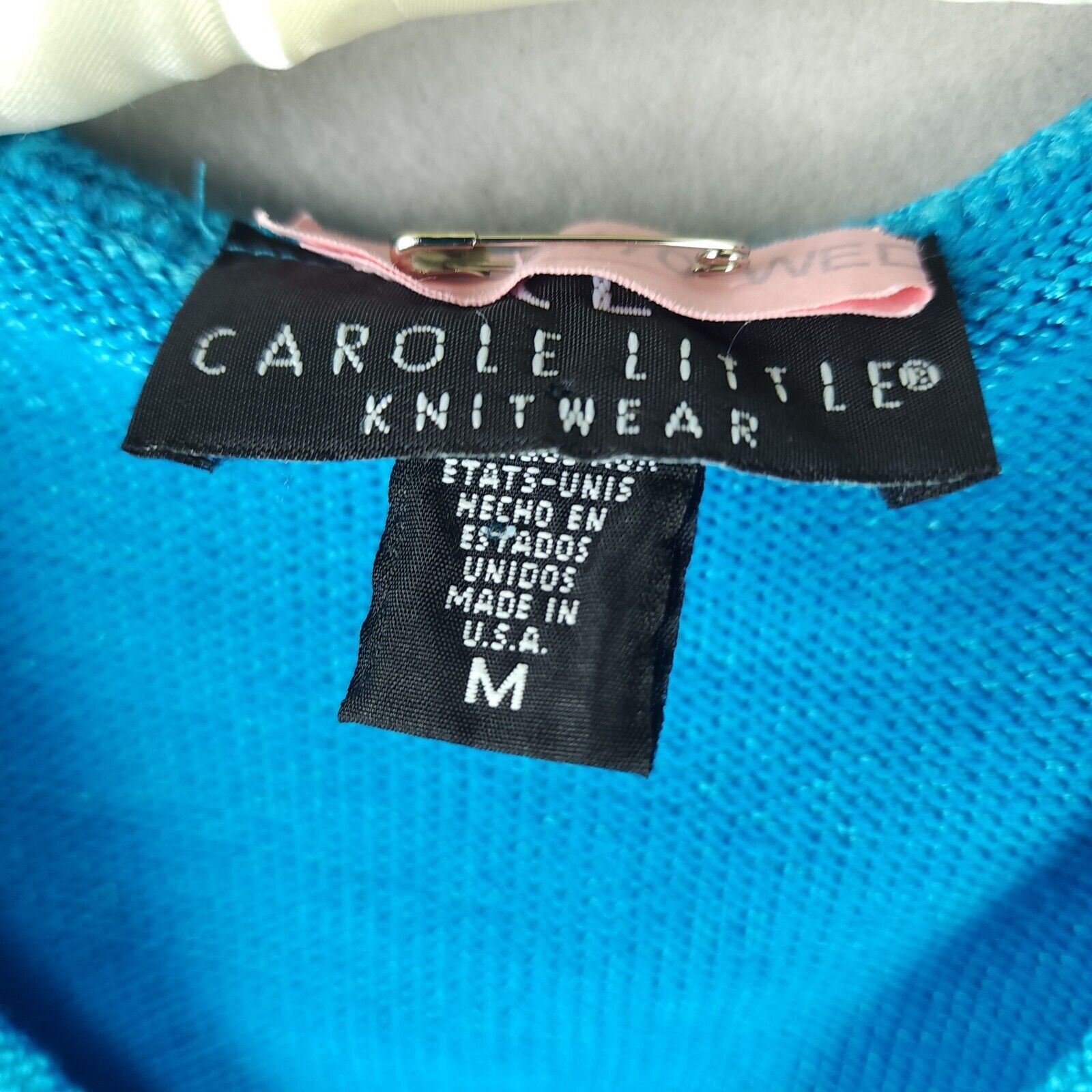 Other Carol Little Knitwear Sweater Bright Blue Cotton/Rayon M Size M / US 6-8 / IT 42-44 - 3 Thumbnail