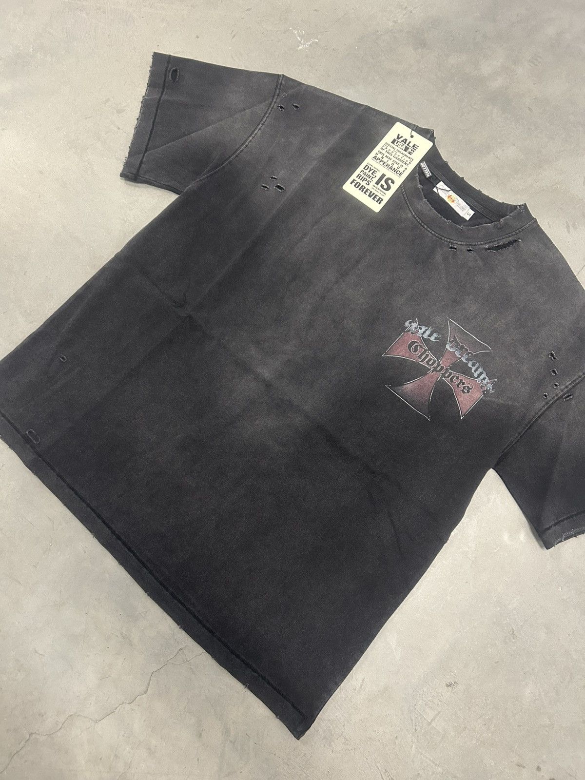 Vale Vale Forever Valley Dreams Black Chopper Tee X-Large New Size US XL / EU 56 / 4 - 2 Thumbnail