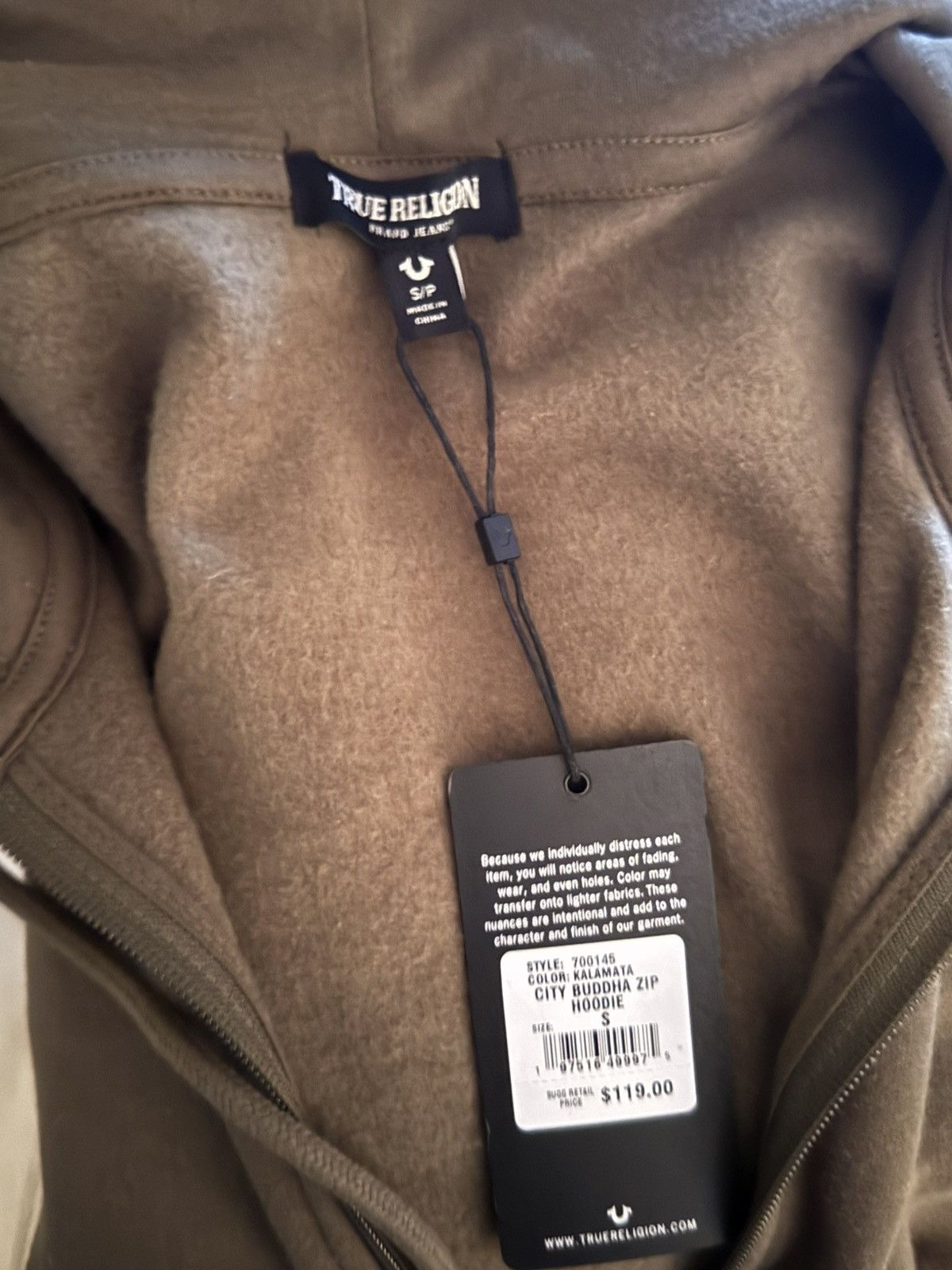 True Religion True Religion Zip-Up Hoodie Size US S / EU 44-46 / 1 - 3 Thumbnail