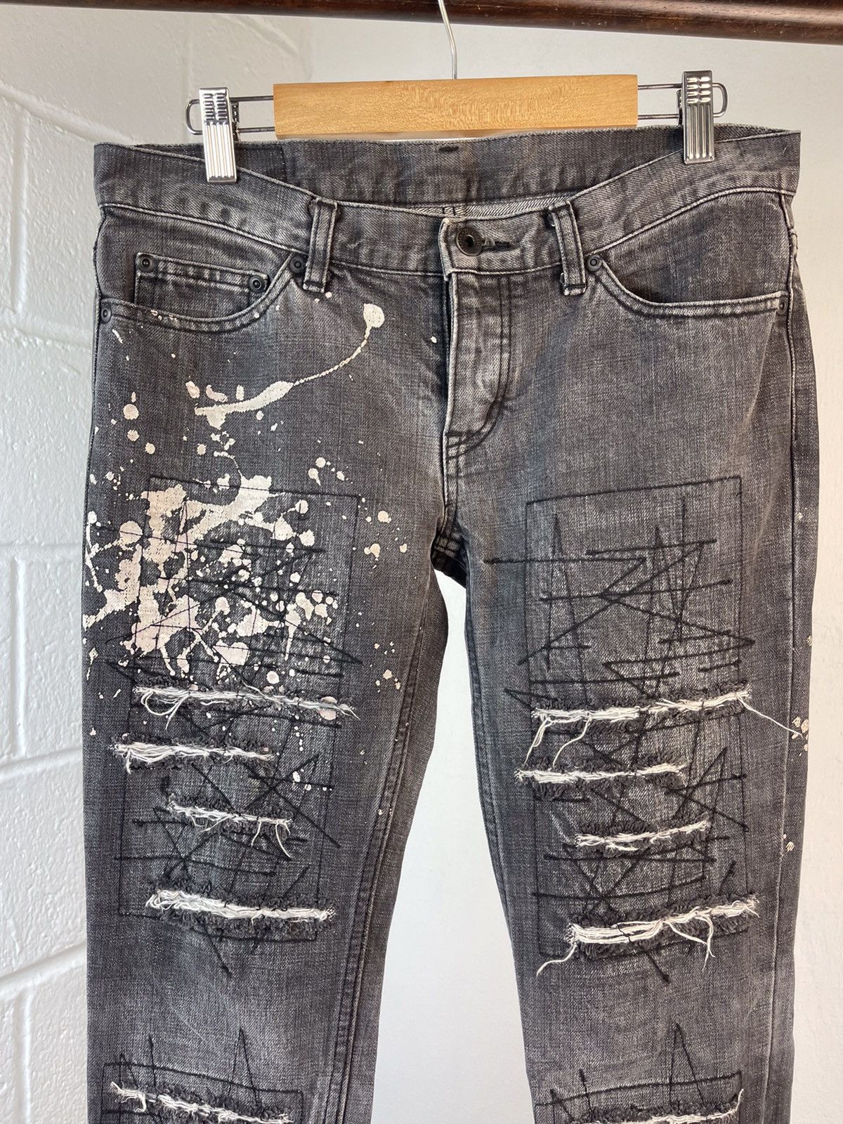Hysteric Glamour 90s Hysteric Glamour Distressed Denim Size US 31 - 12 Thumbnail