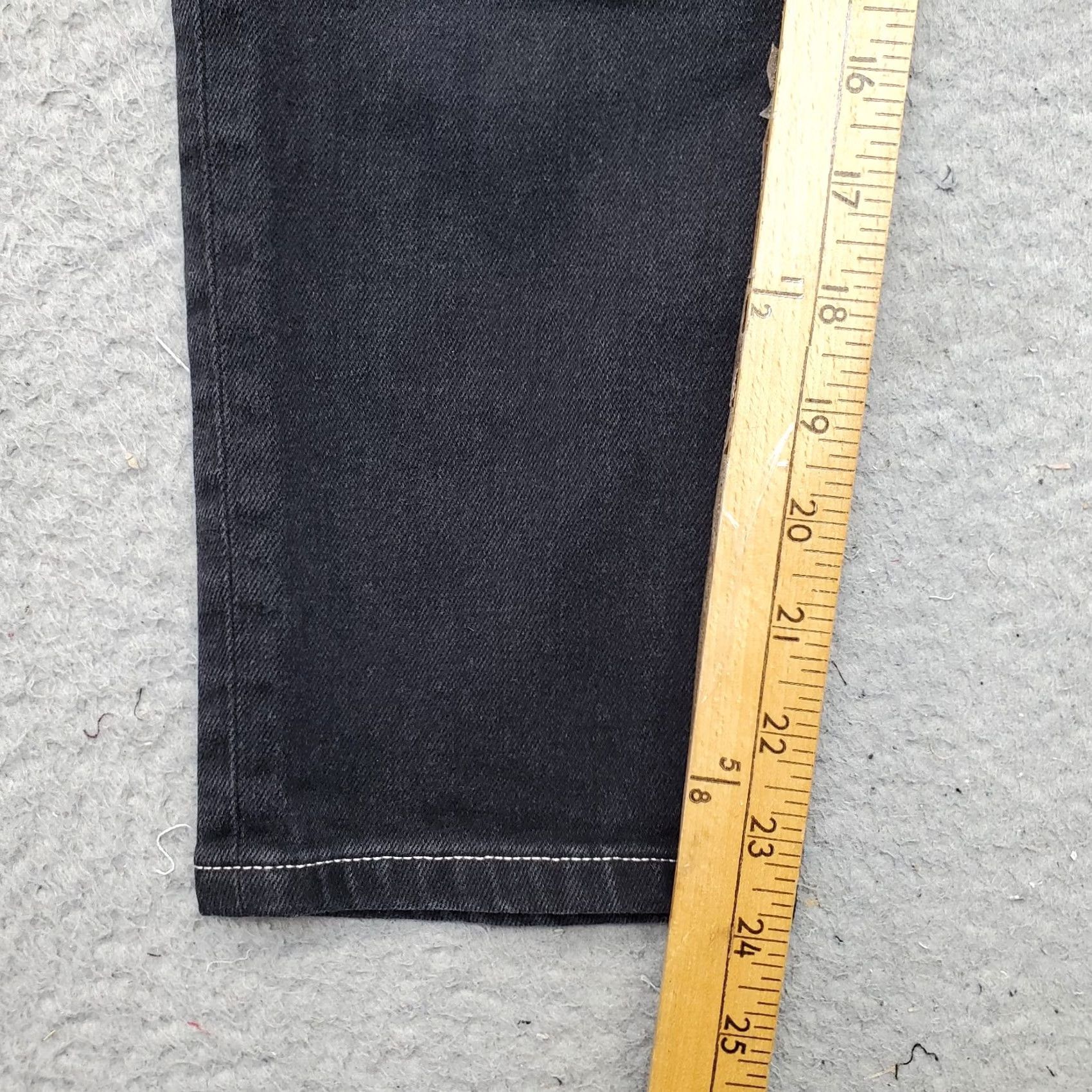 Everlane Everlane Womens Jeans 26 Black Denim Dark Wash Straight Cheeky Crop Low Waist 5-Pocket Measurements Size 26 Mens Womens Girls Boys Size 26" / US 2 / IT 38 - 4 Thumbnail