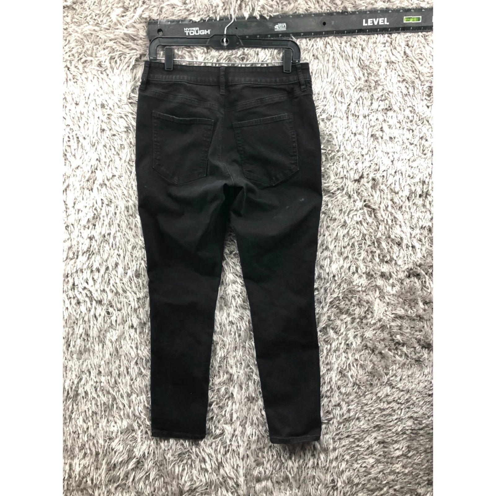 Loft LOFT Jeans Skinny Dark Wash Black Denim Size 6 Womens Mid Rise 28in Inseam 5-Pocket Belt Loops Size 28" / US 6 / IT 42 - 5 Thumbnail