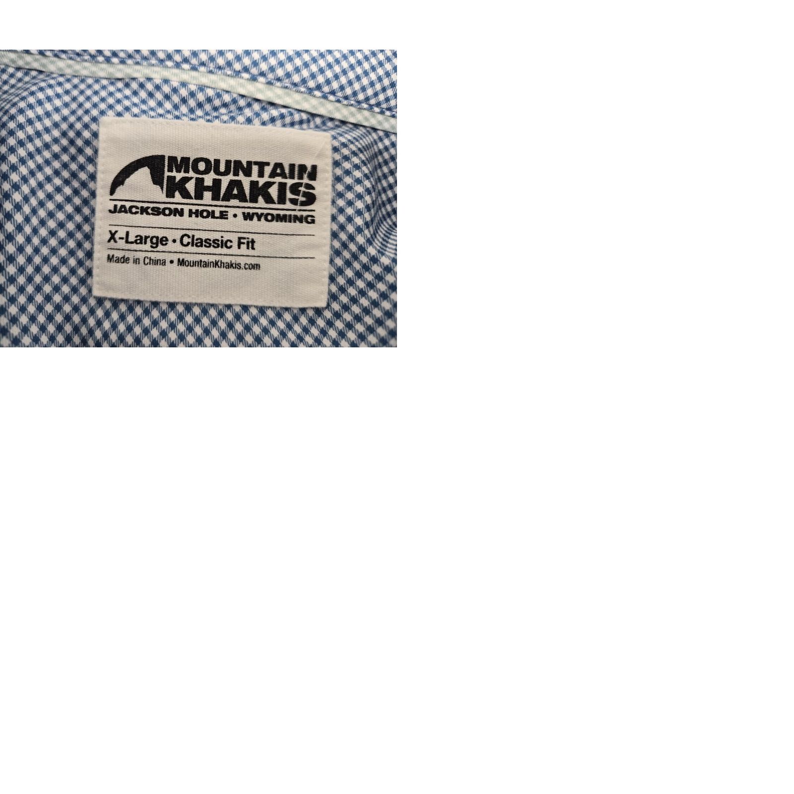 Mountain Khakis VINTAGE Mountain Khakis Blue Checker Polyester Short Sleeve Button Up Shirt XL Classic Shirt Mens Blue Checker 90s Outdoor Fashion Size US XL / EU 56 / 4 - 9 Thumbnail