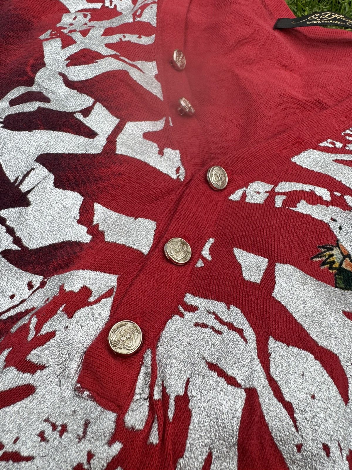 Ed Hardy Ed Hardy by Christian Audigier Cardigan Amazing Condition Size US XL / EU 56 / 4 - 7 Thumbnail