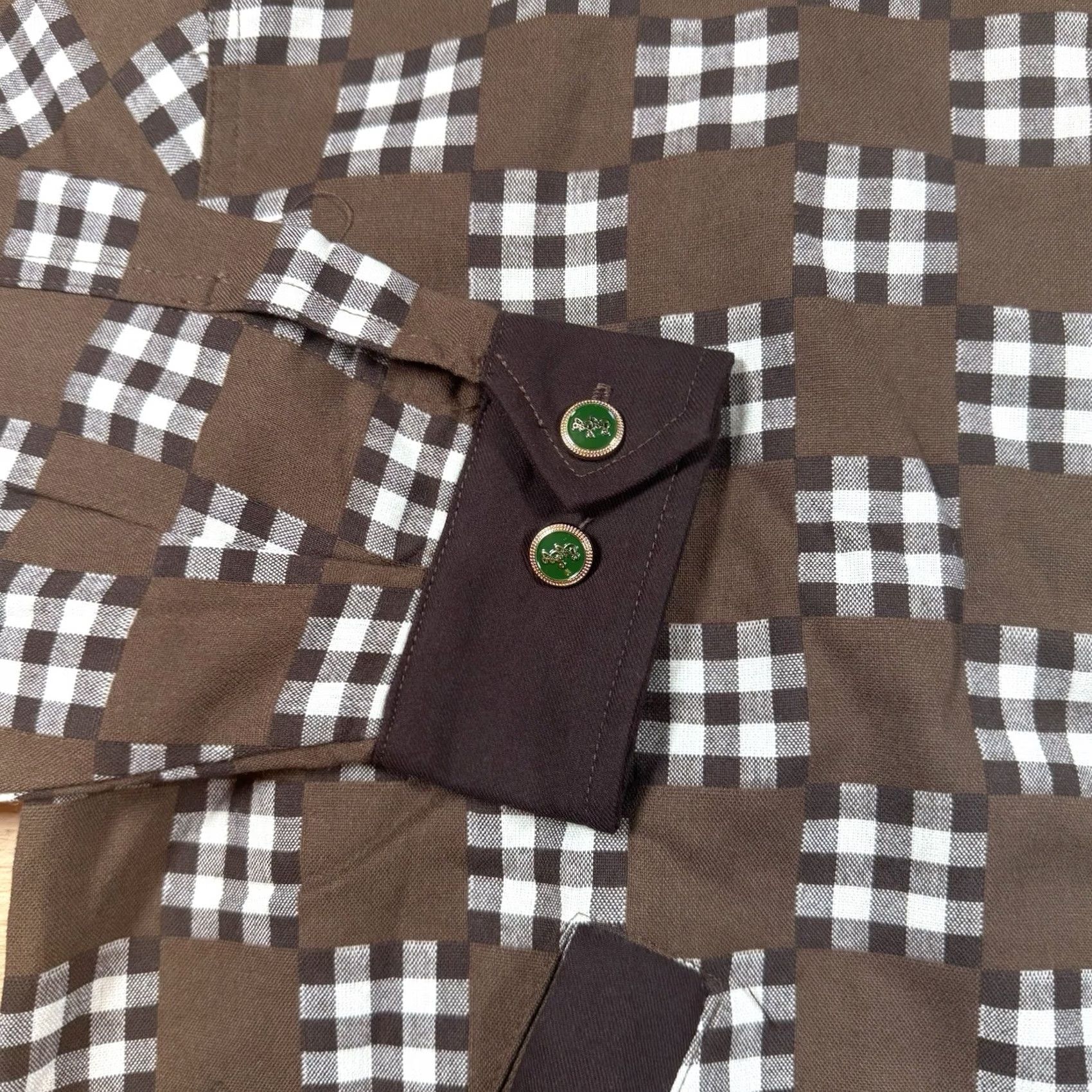 Vintage Bogey Boys Brown Check Full Zip Bomber Jacket Mens M NWOT Size US M / EU 48-50 / 2 - 3 Thumbnail