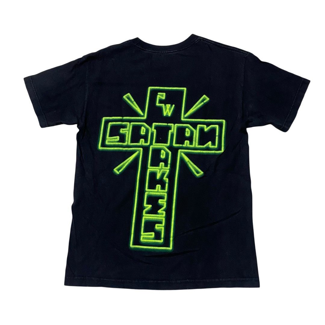 Other PG jesus saves satan takes neon black t-shirt Size US M / EU 48-50 / 2 - 2 Thumbnail