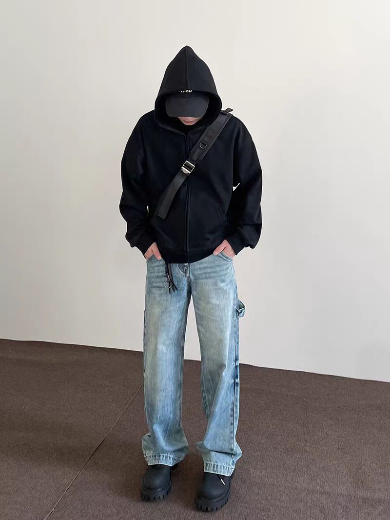 Japanese Brand High street multi-pocket cut bootcut work jeans Size US 32 / EU 48 - 4 Thumbnail