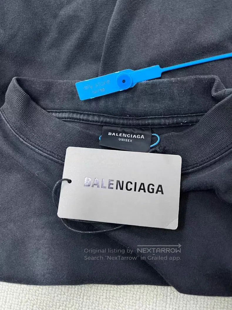 Balenciaga Balenciaga Letter Heart Printed Short Sleeve T-Shirt Size US L / EU 52-54 / 3 - 5 Thumbnail