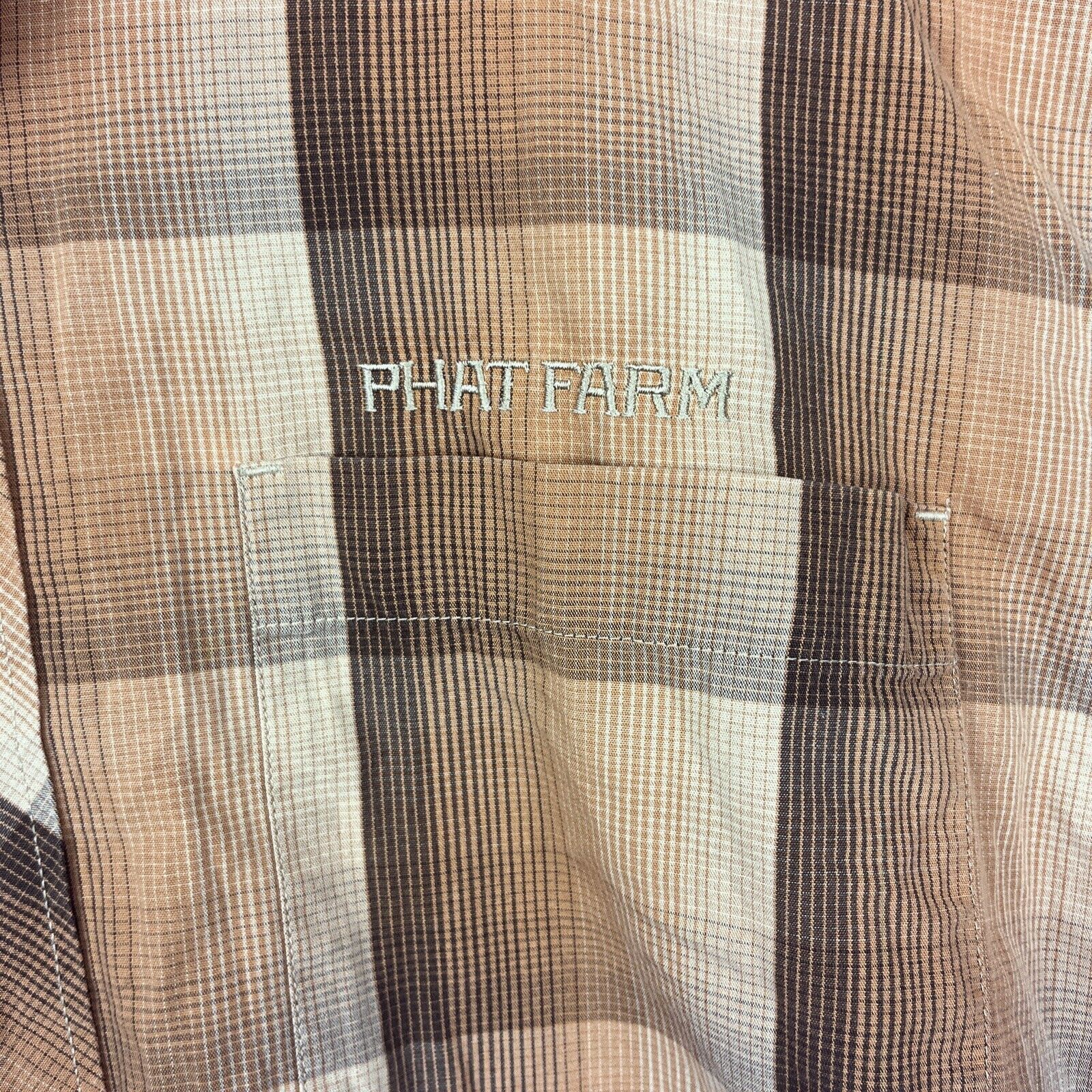Phat Farm Vintage Phat Farm Plaid Shirt Men's Size 2XL Button Front Size US XXL / EU 58 / 5 - 7 Thumbnail