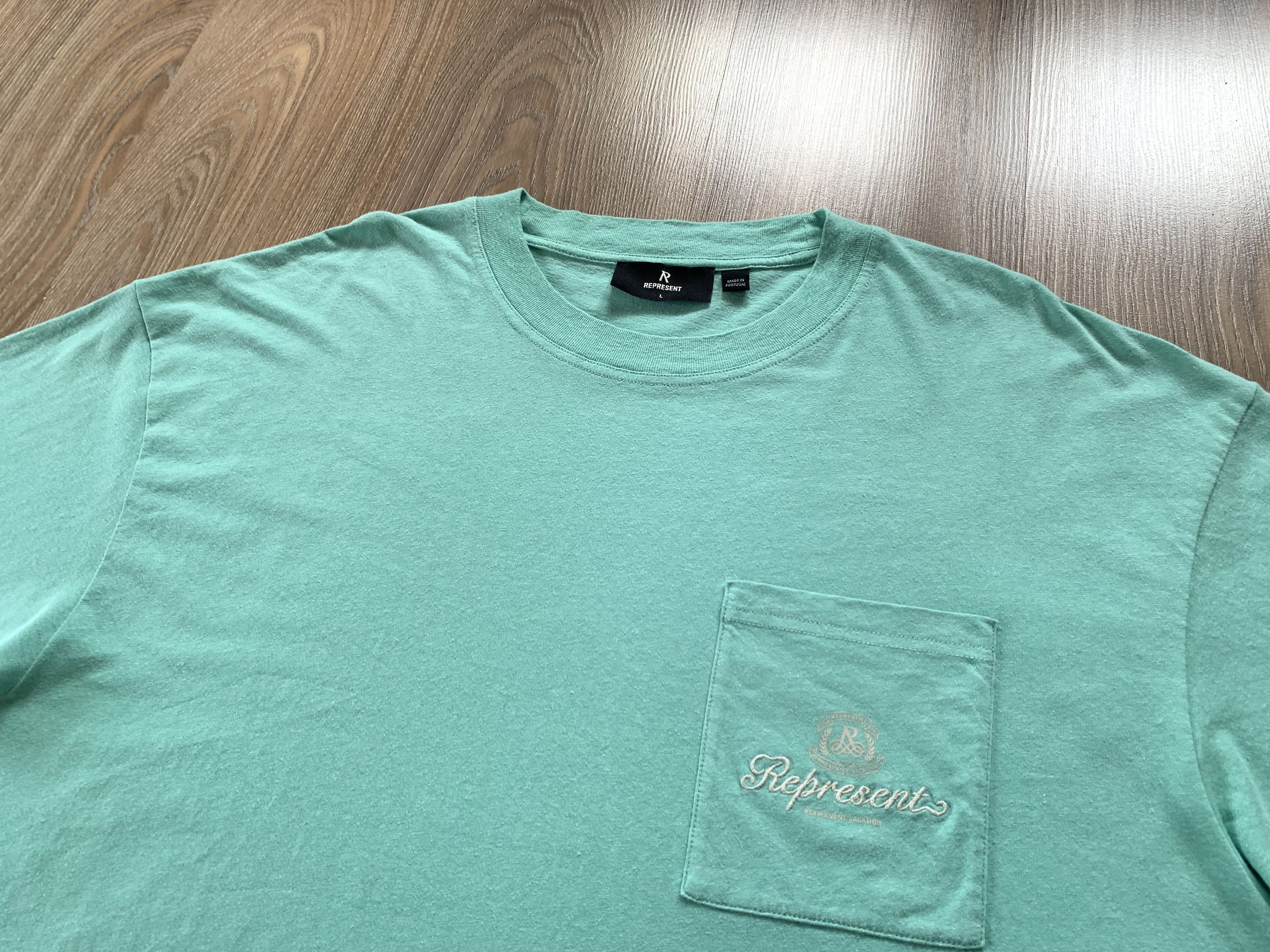 Represent Permanent Vacation Mint Pocket T-Shirt