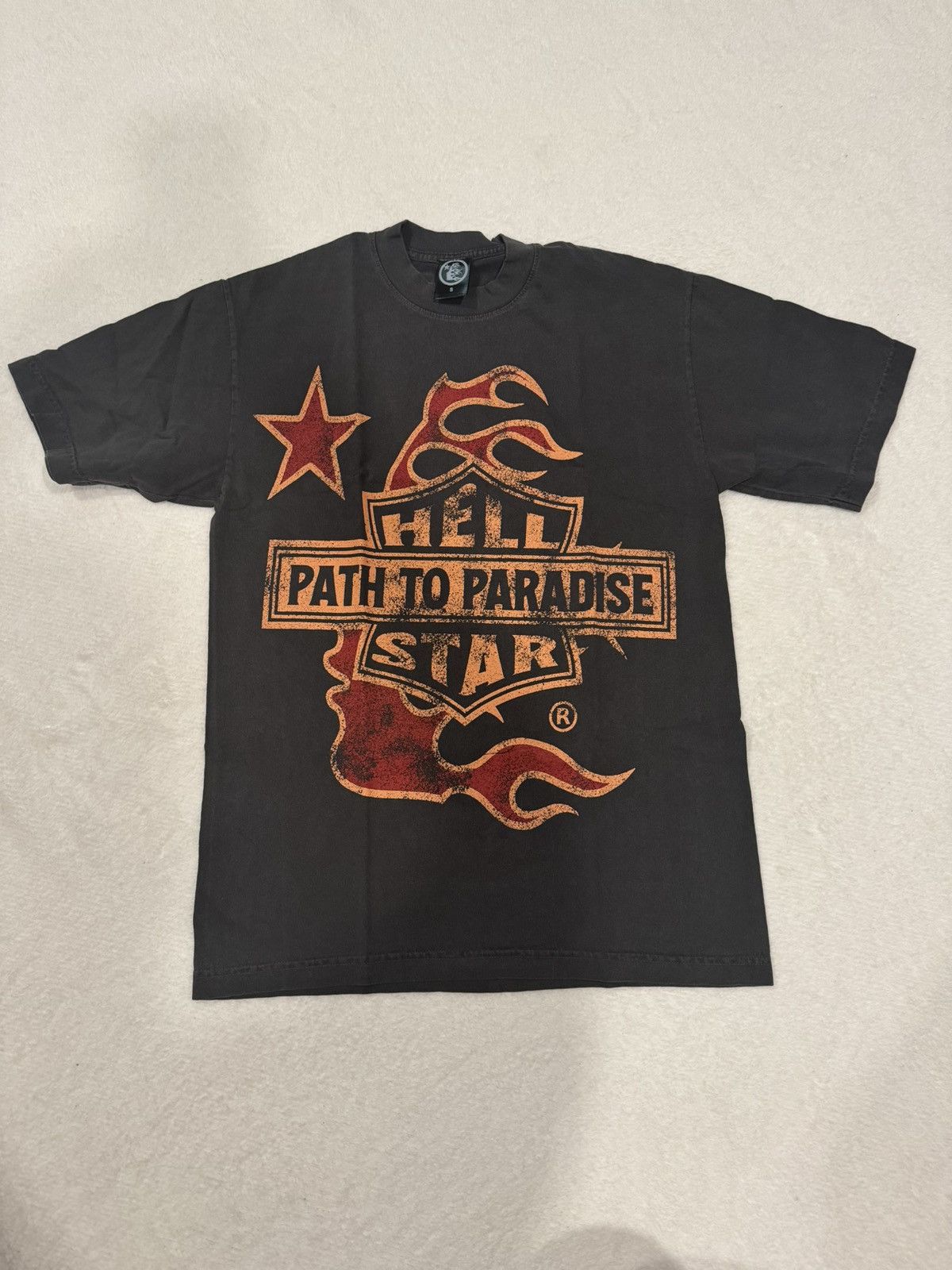 image of Hellstar Biker Tour Tee in Black, Men's (Size Small)