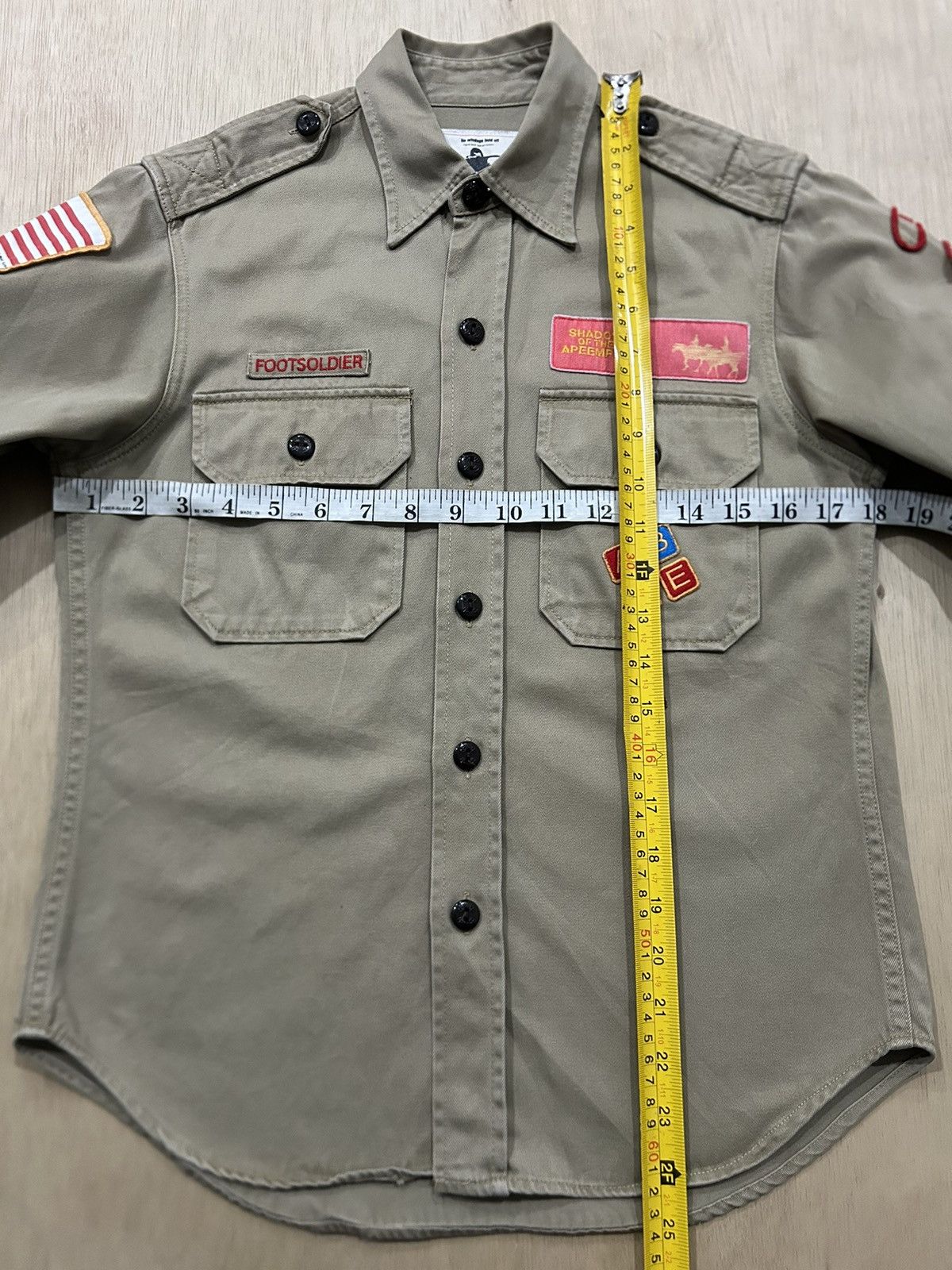 Bape Vintage BAPE Boy Scout Shirt Size US S / EU 44-46 / 1 - 12 Thumbnail