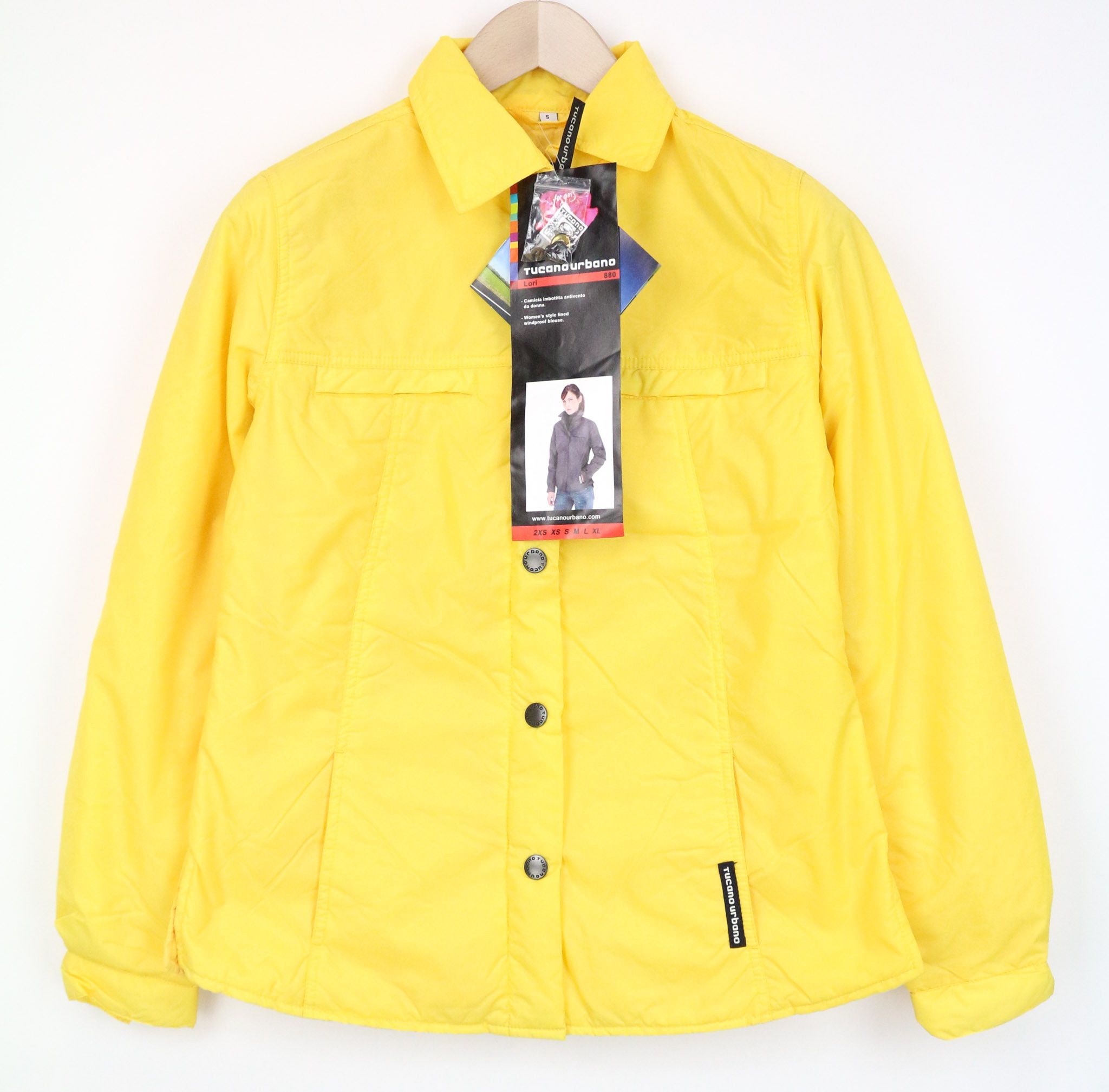 Other LORI S Yellow Windproof Motorcycle Jacket 74672 Size S / US 4 / IT 40 - 1 Thumbnail