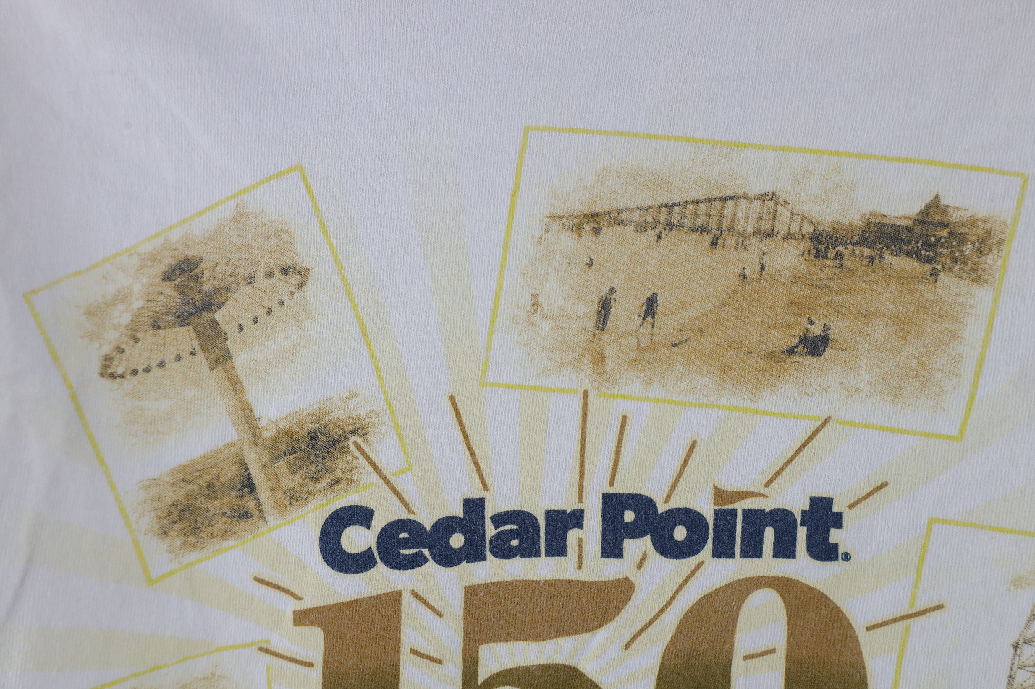 Vintage 150th Anniversary Cedar Point Amusement Park T-Shirt White Size US S / EU 44-46 / 1 - 5 Thumbnail