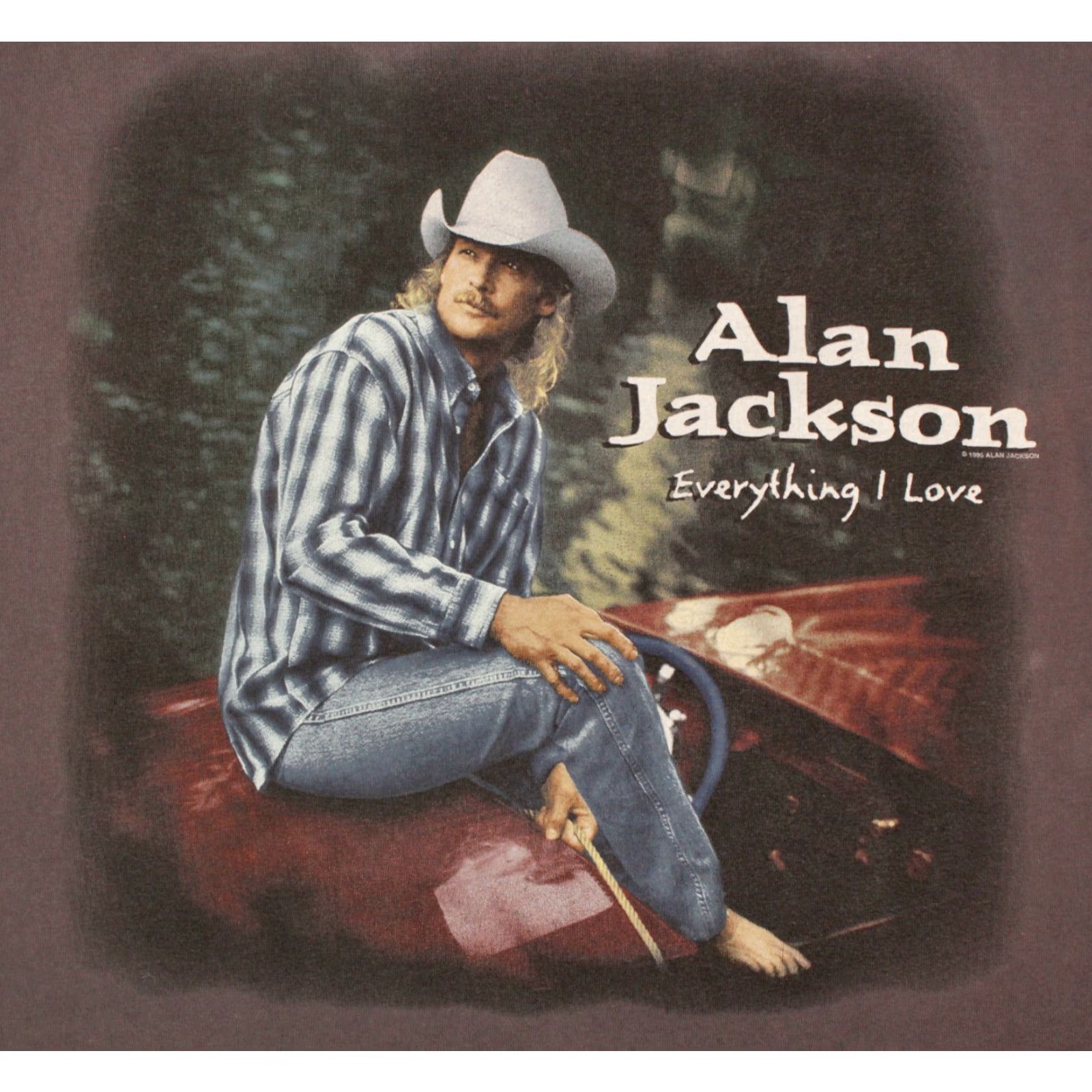 Vintage VINTAGE Men’s VTG 1990s Alan Jackson TShirt '96 Sz XL 90s Country Band T-shirt Cronies Grey Cotton Graphic Tee Mens XL 1990s Alan Jackson T-Shirt Size US XL / EU 56 / 4 - 2 Thumbnail