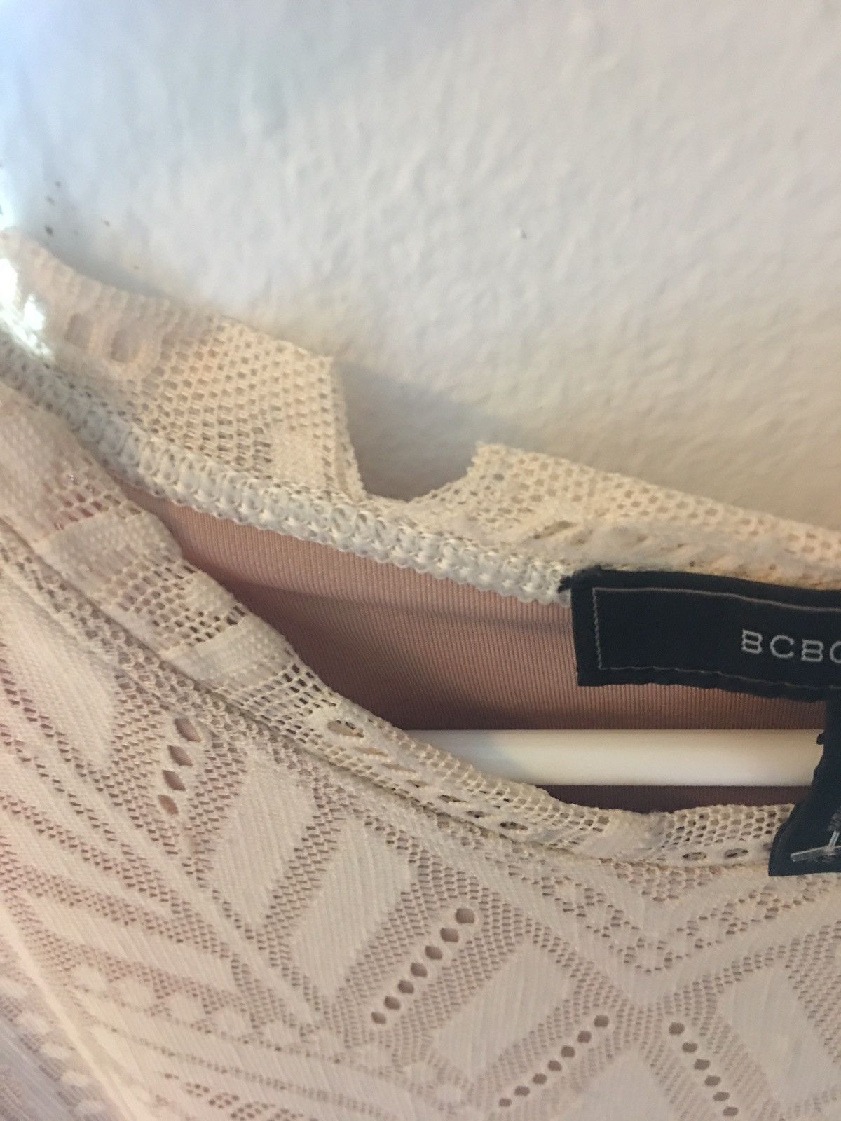 Bcbgmaxazria BCBGMaxAzria Natyly Long Sleeved Swing Midi Dress Cream XS Size XS / US 0-2 / IT 36-38 - 7 Thumbnail
