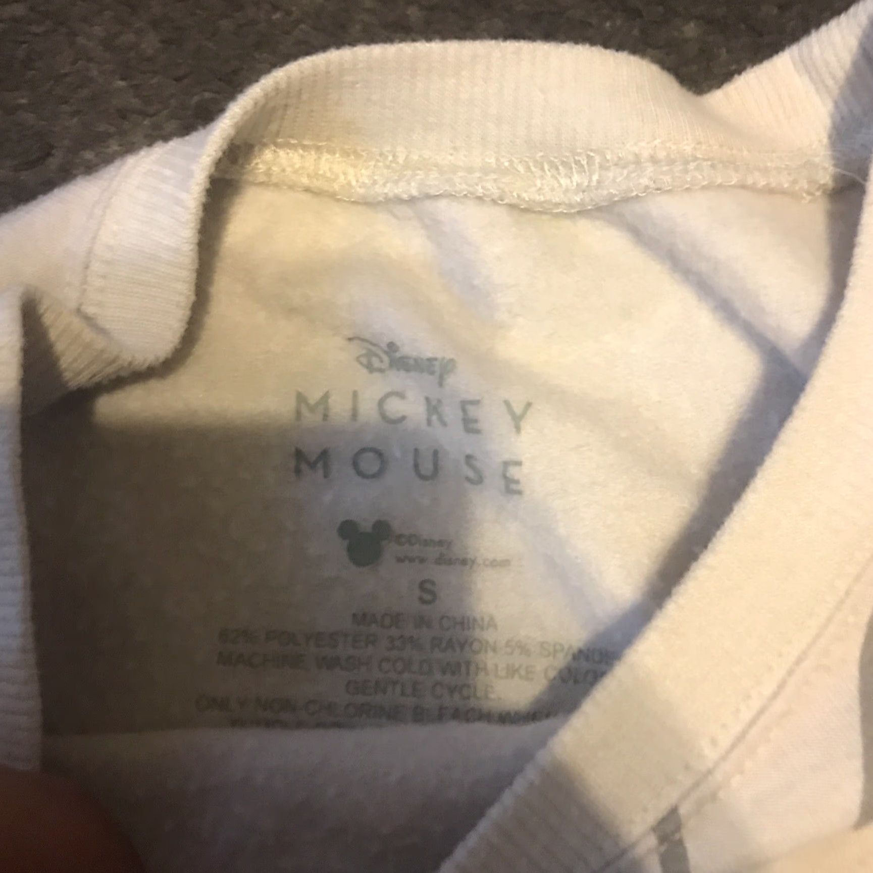 Disney Disney Sweater Womens S Beige Mickey Mouse Graphic Pullover Crew Neck Fleece Logo Pullover Size S / US 4 / IT 40 - 2 Thumbnail