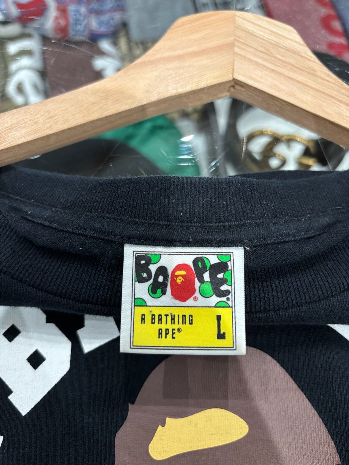 Bape BAPE College L/S Tee Black Size: L Size US L / EU 52-54 / 3 - 7 Thumbnail