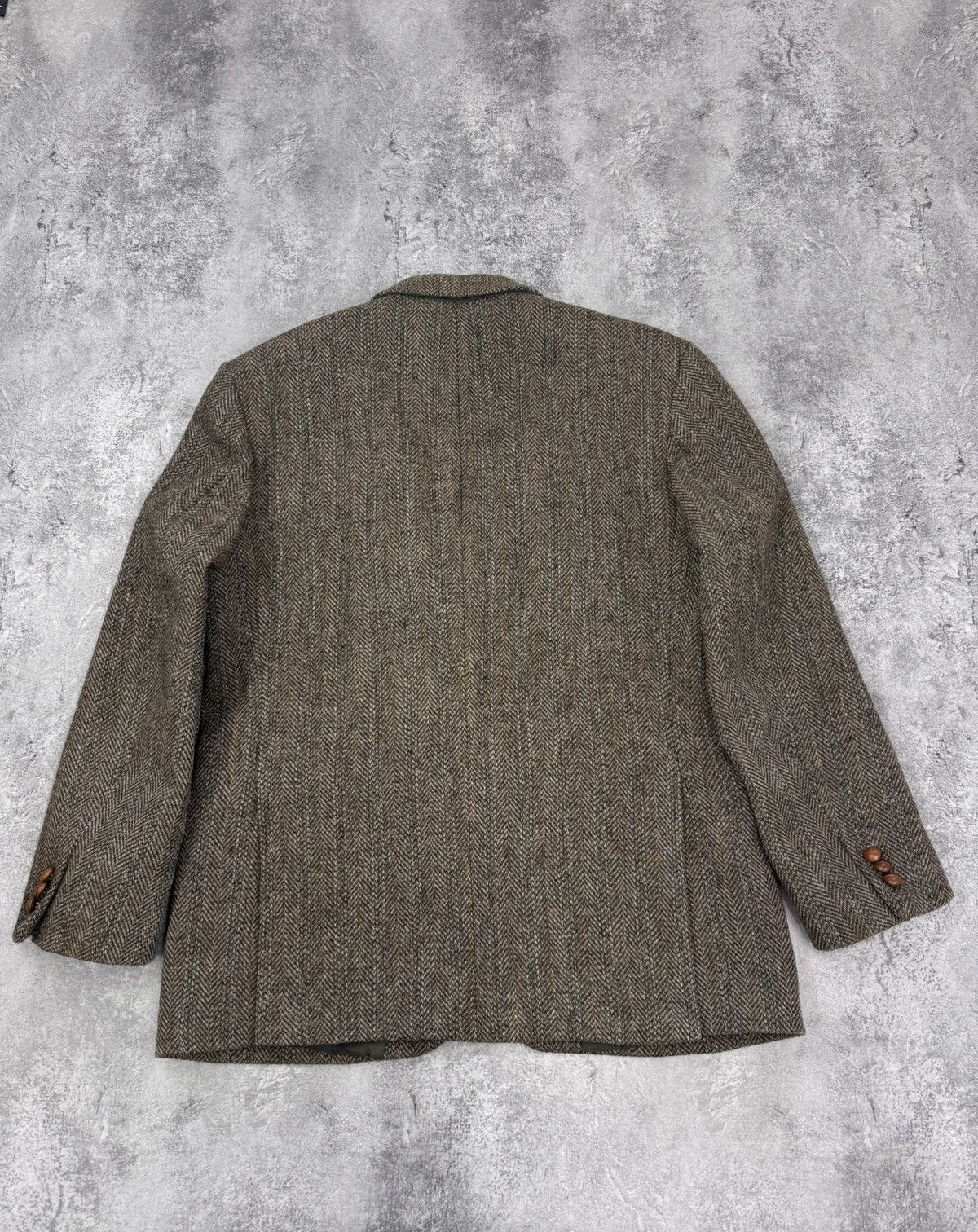 Harris Tweed Harris Tweed Men Wool Blazer Brown Classic Size XL Size 42L - 8 Thumbnail