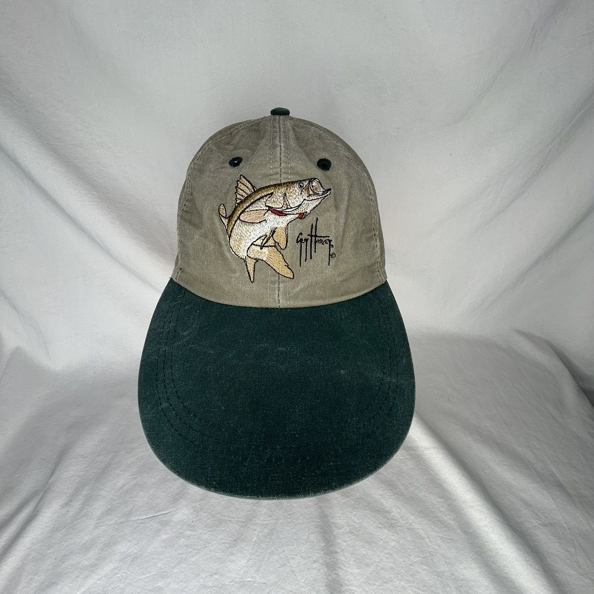 Guy Harvey Vintage Guy Harvey Hat Cap Long Bill Strap Back Snook Fish Size ONE SIZE - 1 Thumbnail