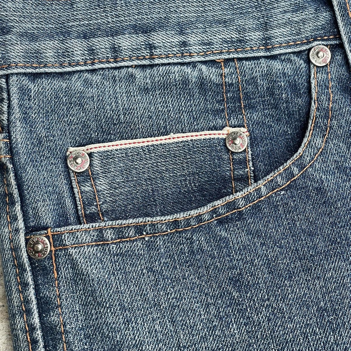 Levi's × Levi's Made & Crafted × Levi's Vintage Clothing “PECULIAR 80s SELVEDGED 501 LEVIS” VINTAGE WEIRD LEVIS DENIM Size US 36 / EU 52 - 4 Thumbnail