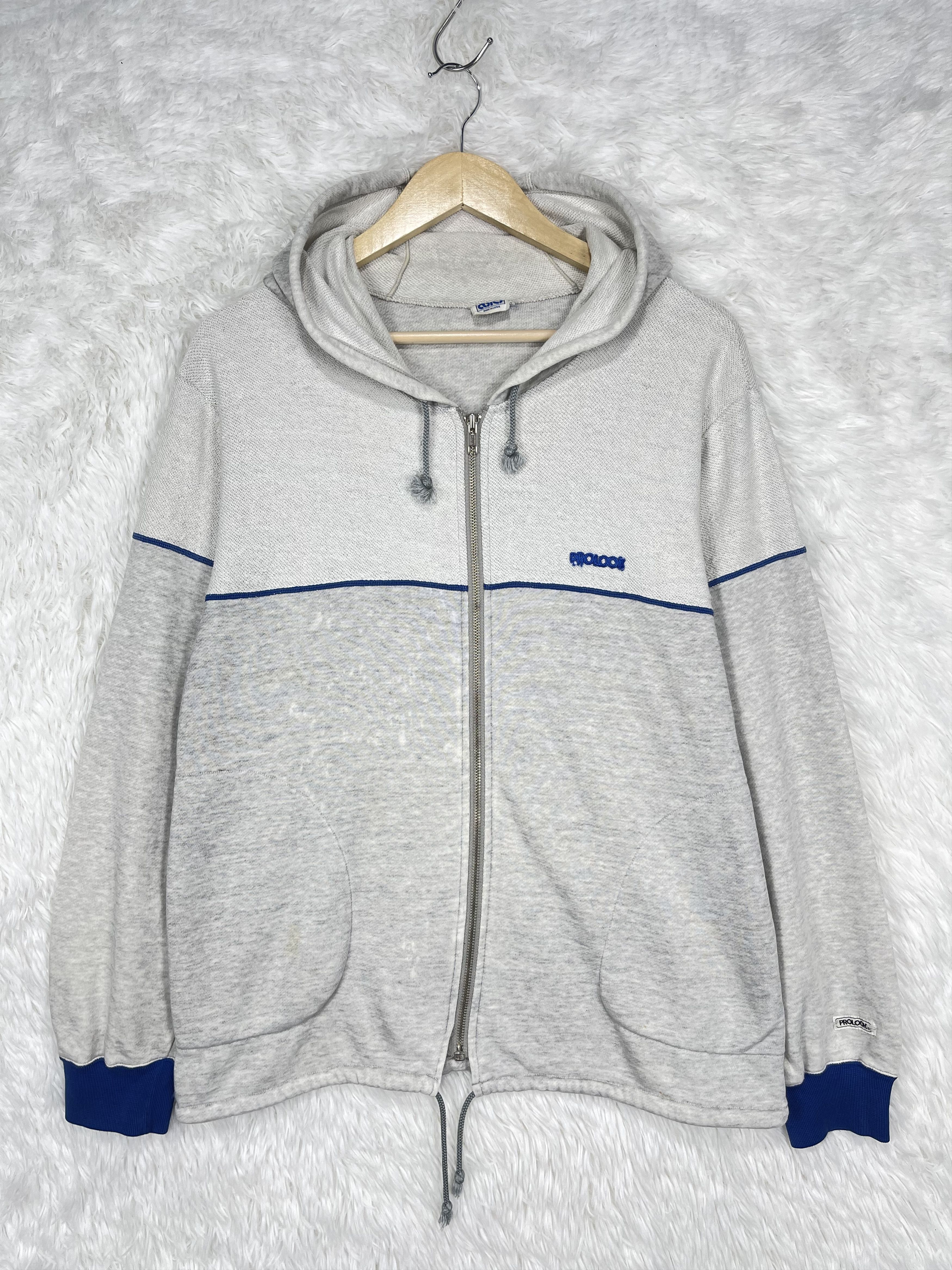 Asics Vintage 90s Asics Prolook Zip Up Hoodie Sweatshirt AS0005 Size US M / EU 48-50 / 2 - 1 Thumbnail