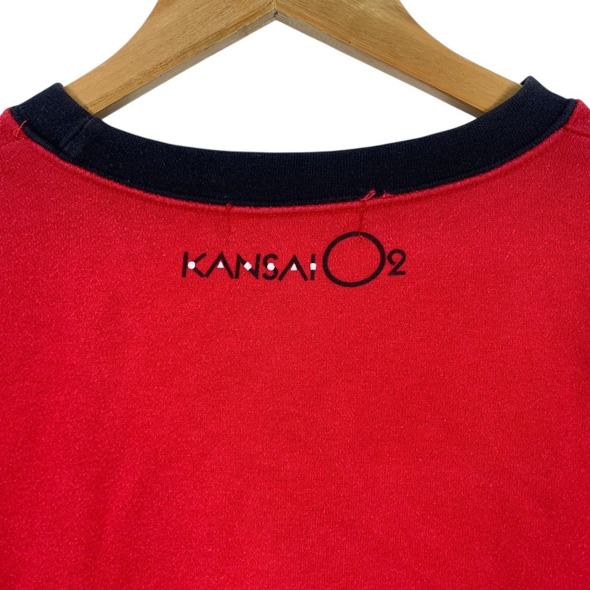 Kansai Yamamoto Vintage 80’ KANSAI YAMAMOTO JAPAN Tiger O2 Eyes Tag Size L / US 10 / IT 46 - 7 Thumbnail