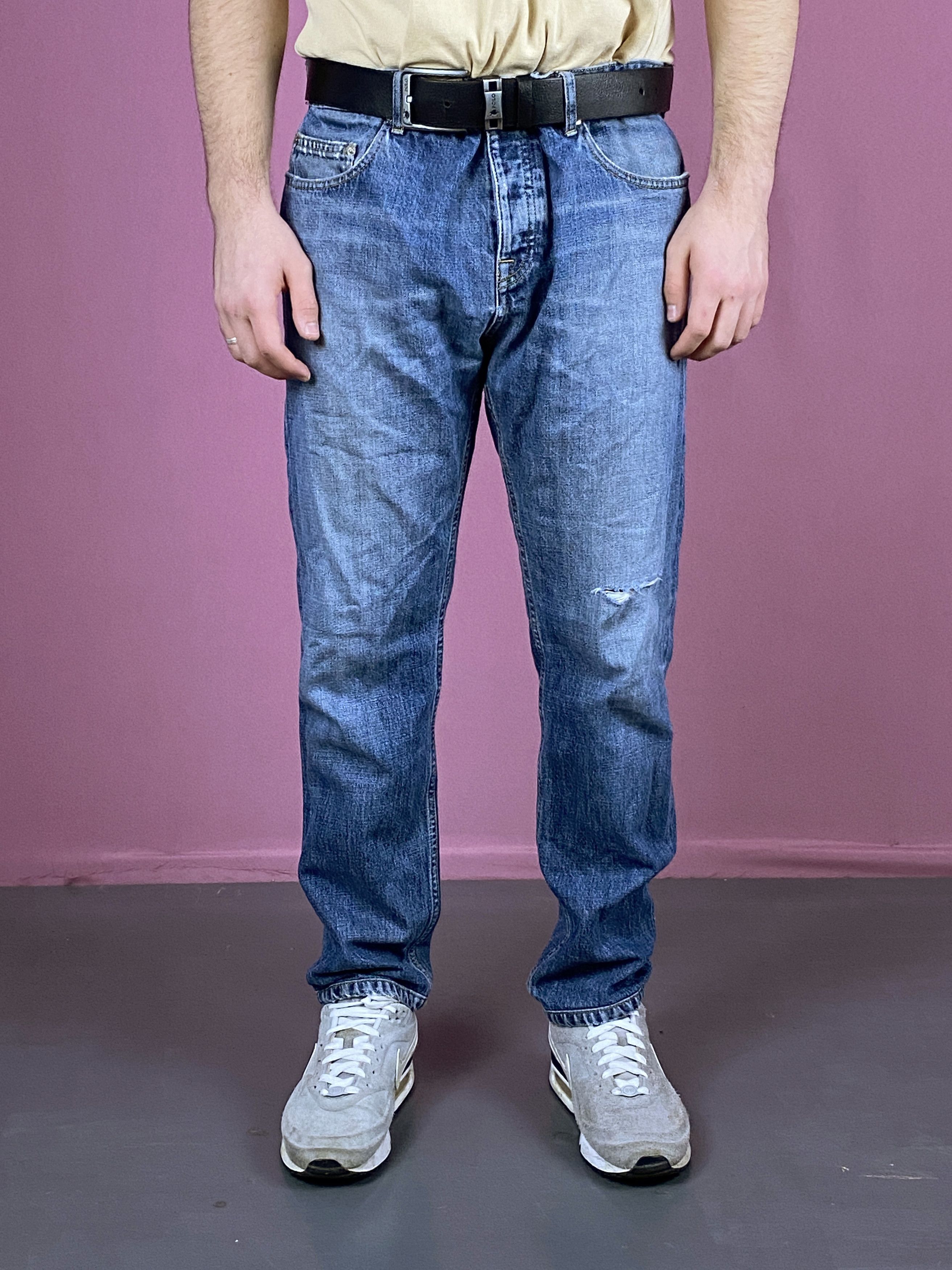 Kenzo × Vintage Kenzo Jungle Vintage Men's Knee Distress Slim Jeans - 34 Size US 34 / EU 50 - 2 Thumbnail