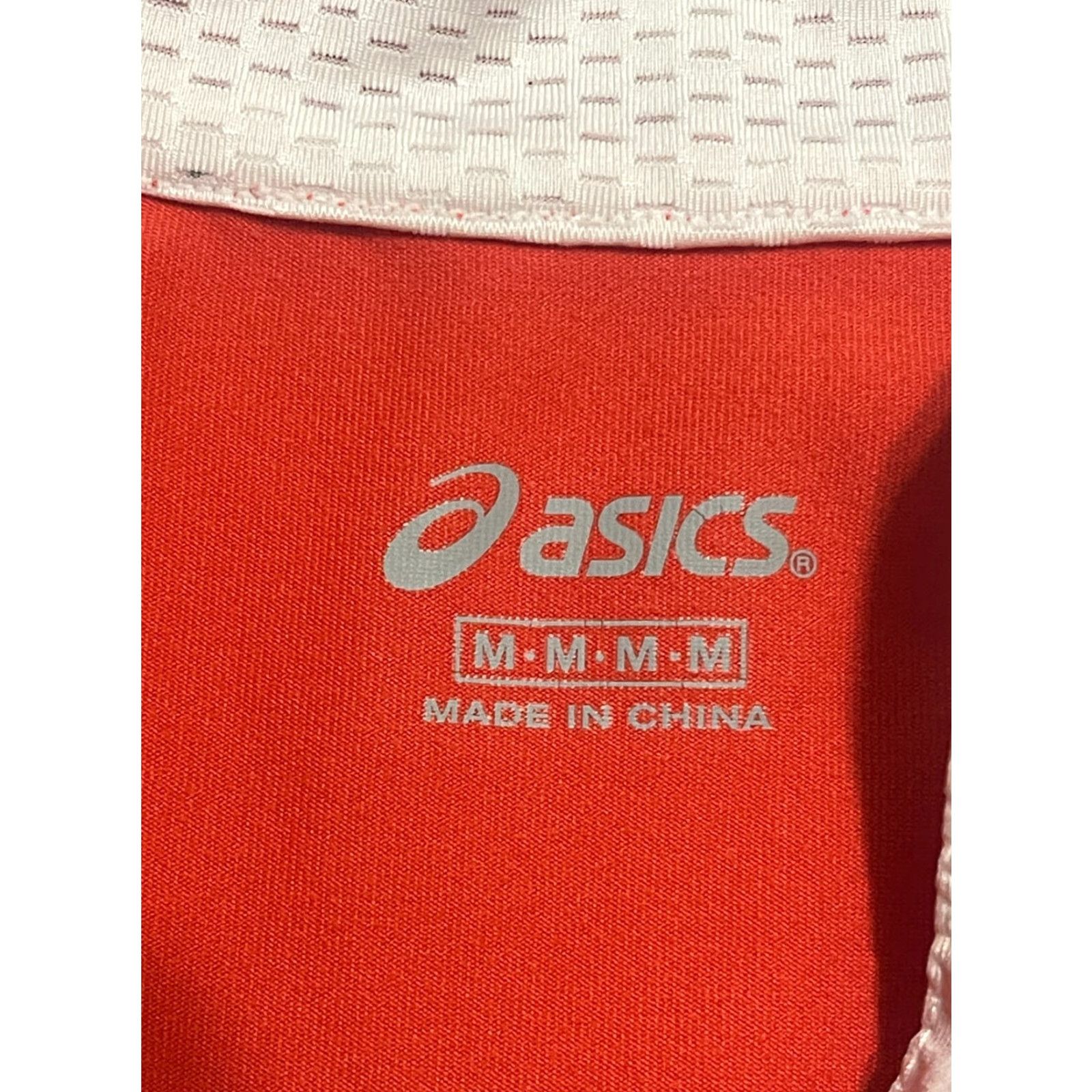 Asics ASICS Shirt Women Medium Orange 1/4 Zip Long Sleeve Logo - Casual Modern Basic Regular Fit - Free Return Size M / US 6-8 / IT 42-44 - 7 Thumbnail