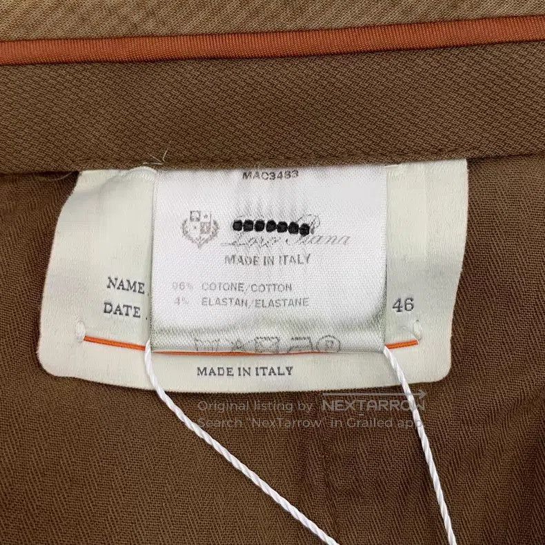 Loro Piana Loro Piana Dark brown cotton casual pants Size 30" / US 8 / IT 44 - 6 Thumbnail