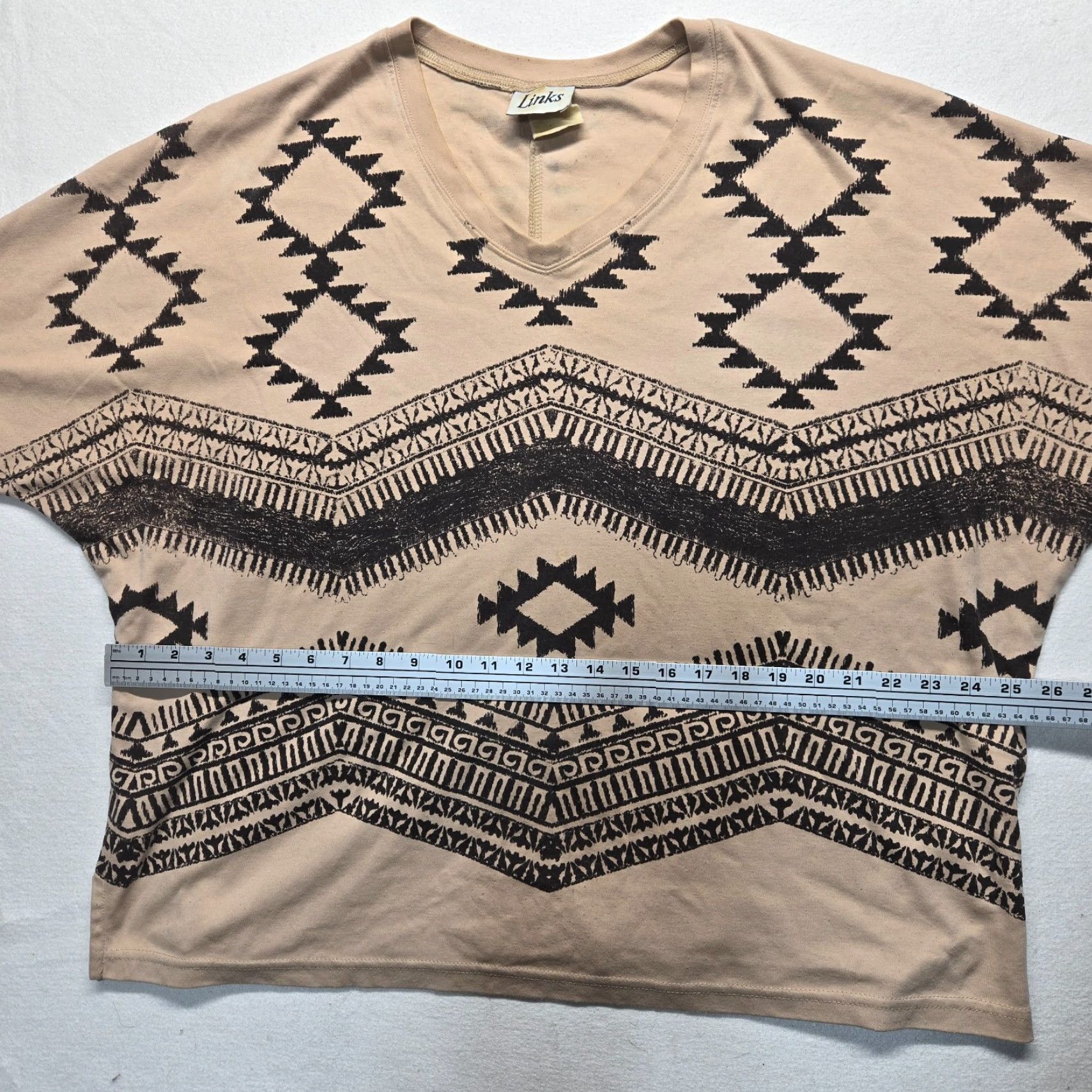 Vintage Links Sweater Aztec Pullover Adult 3X Brown Oversized Womens 3X Aztec-Style Pullover Sweater Brown 3X Womens Size XXL / US 16-18 / IT 52-54 - 4 Thumbnail