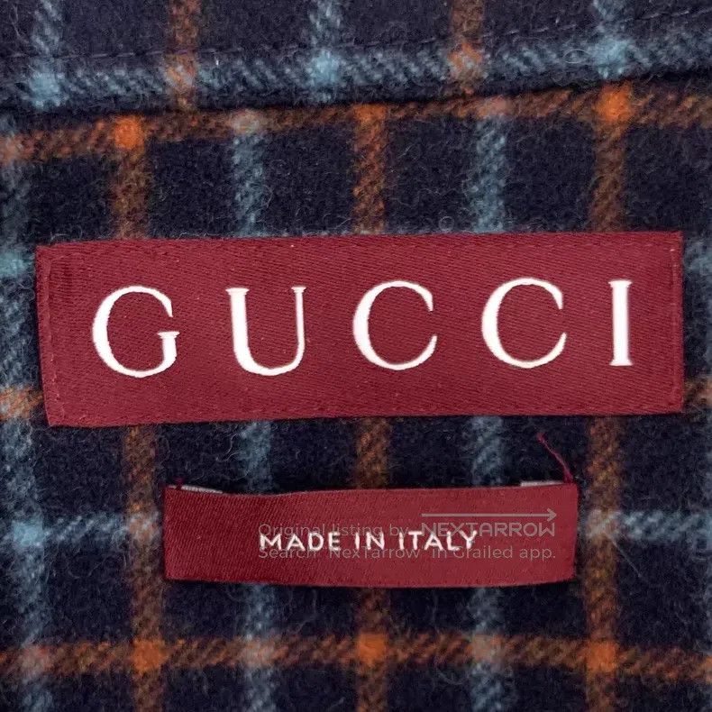 Gucci Gucci Colour-matched double G embroidered plaid wool lapel Size US S / EU 44-46 / 1 - 5 Thumbnail