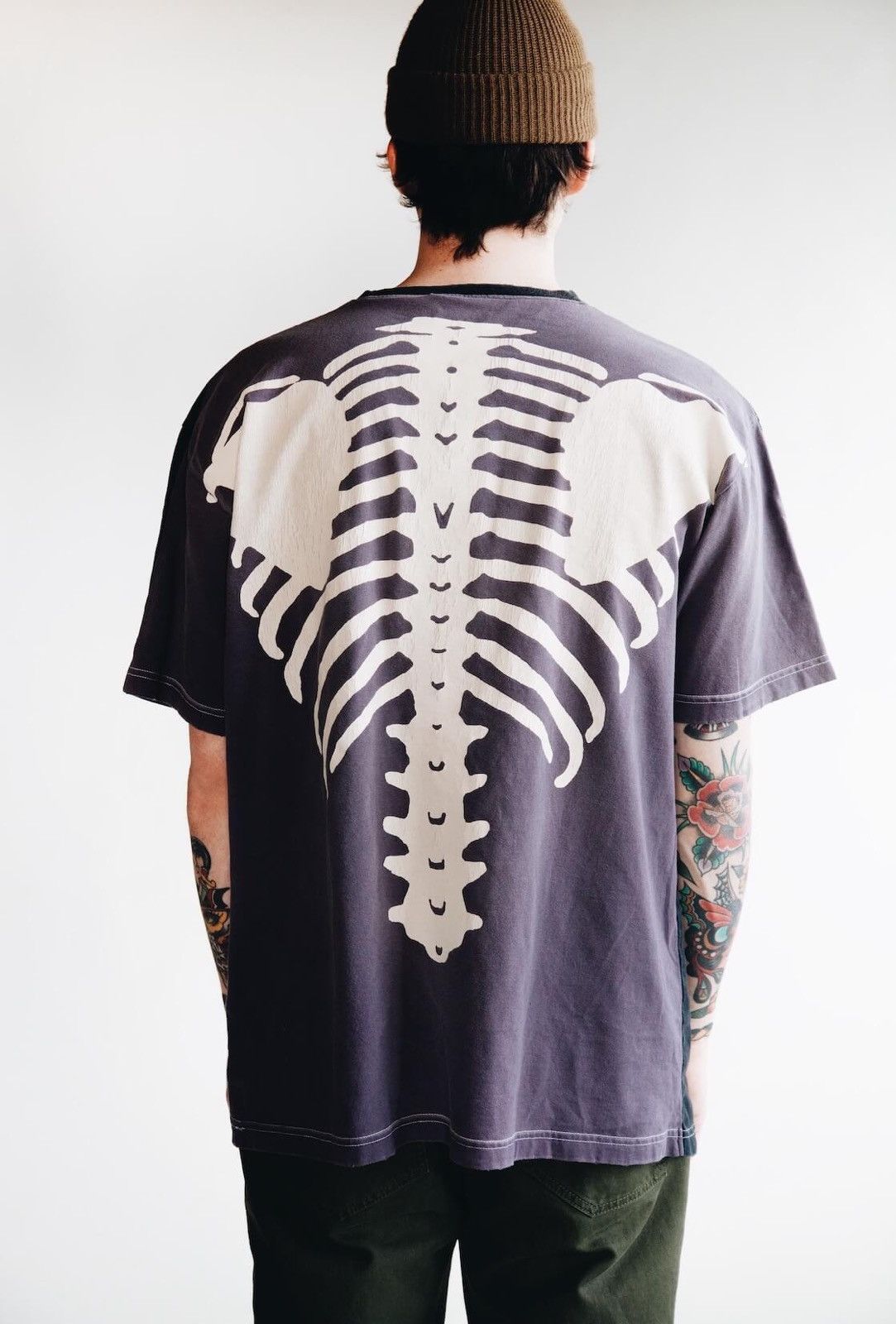 Kapital × Kapital Kountry 2tone bone tee (purple) [brand new] | Grailed