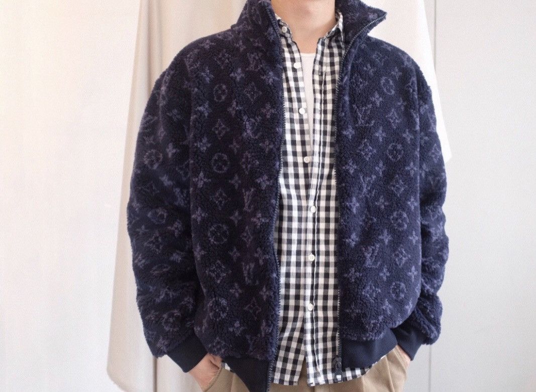 Louis Vuitton Louis Vuitton Blue floral printed teddy jacket 2412- Size US M / EU 48-50 / 2 - 4 Thumbnail