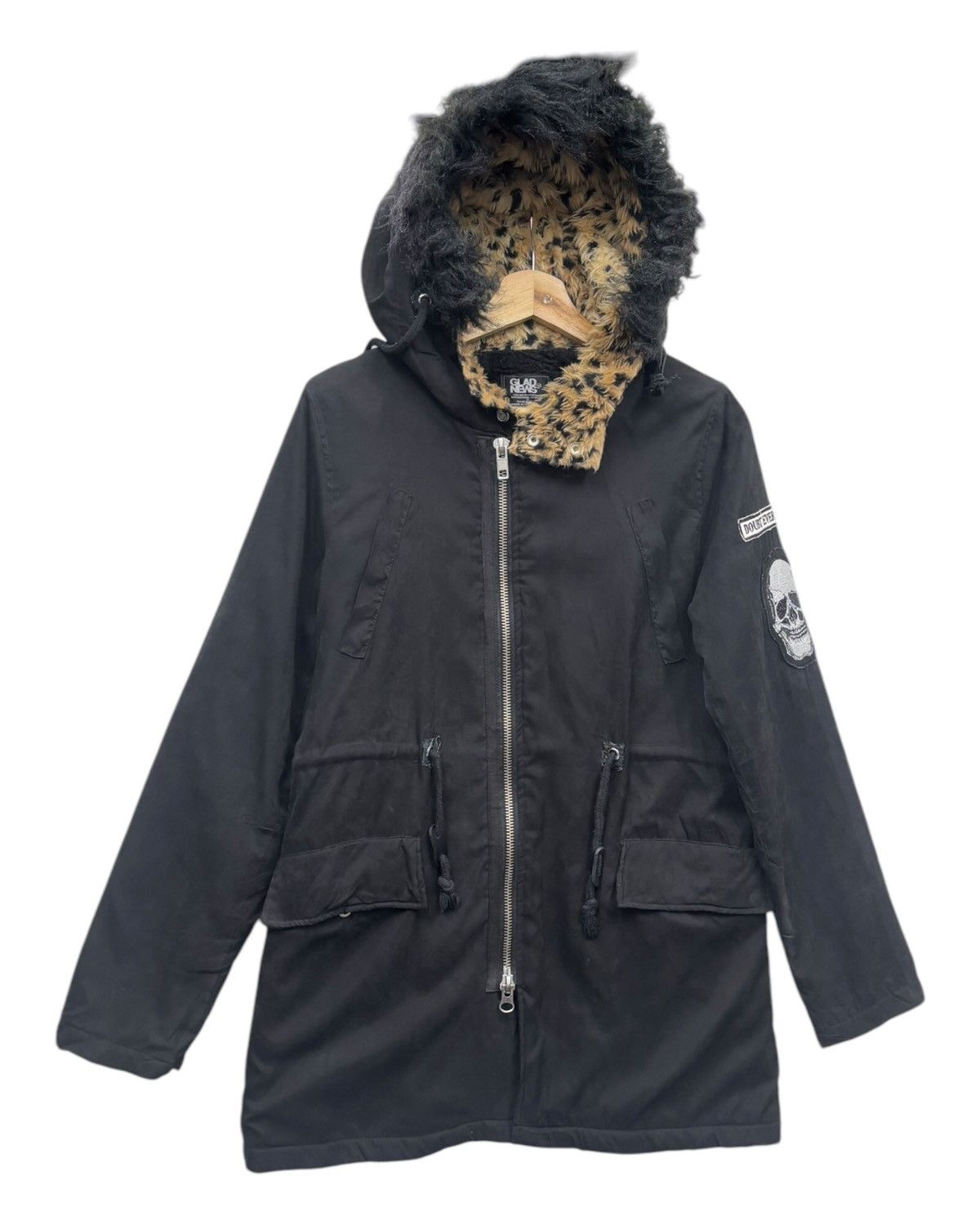 Hysteric Glamour 🔥Skulls Punk Gothic Leopard Fur Hood Lgb IFSIXWASNINE style Size US M / EU 48-50 / 2 - 6 Thumbnail