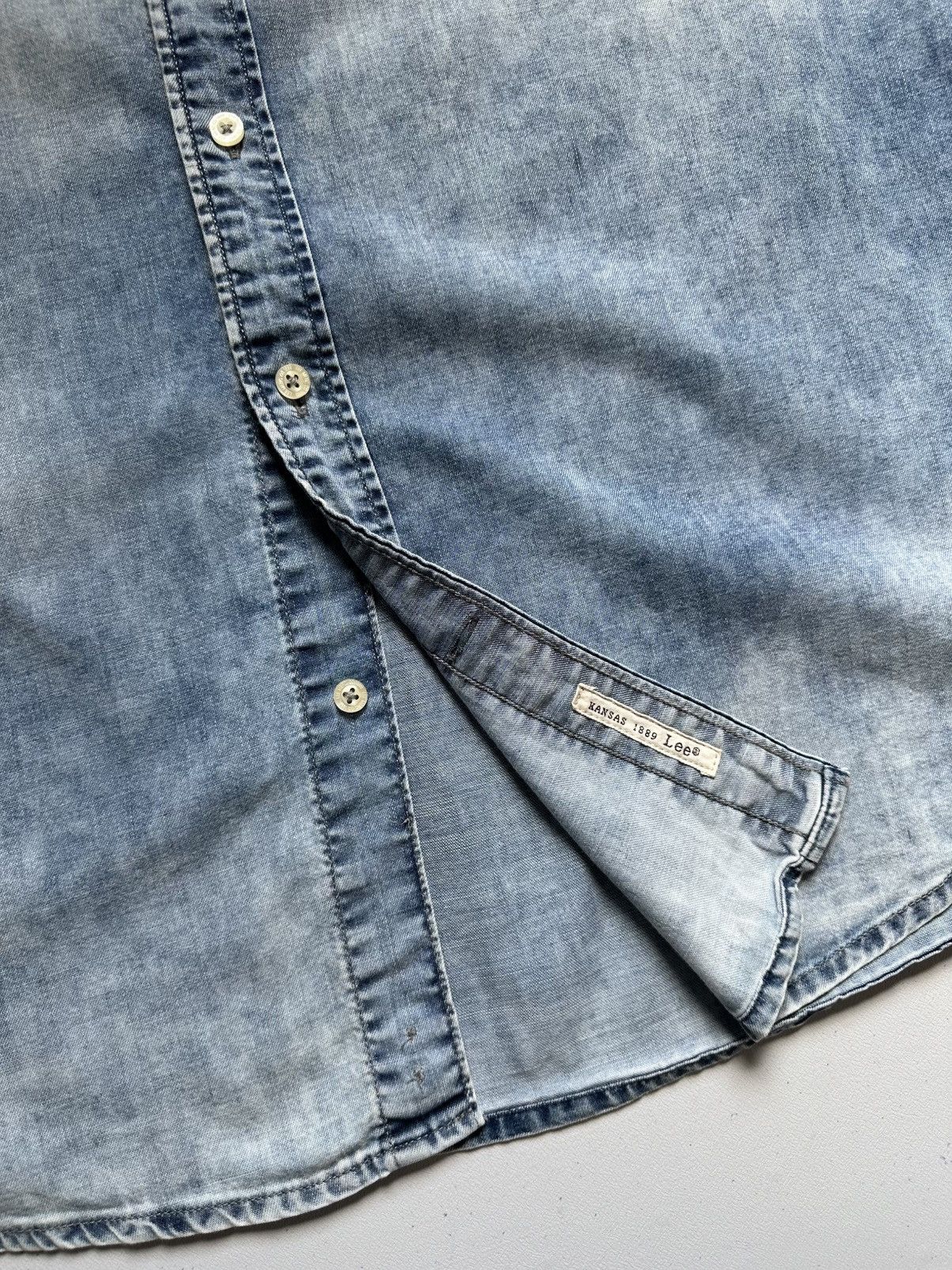 Lee Vintage Y2k Lee Denim Shirt Western Size US XL / EU 56 / 4 - 8 Thumbnail