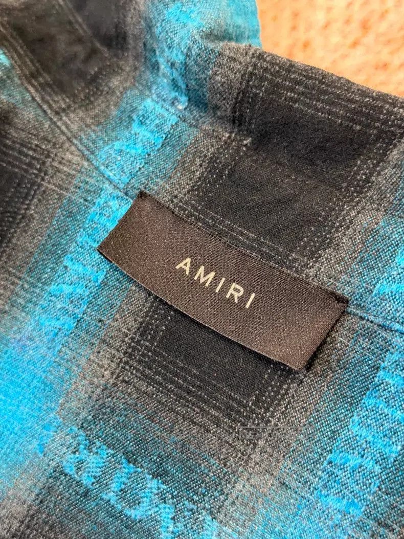 Amiri Amiri Blue and black plaid shirt jacket Size US S / EU 44-46 / 1 - 3 Thumbnail